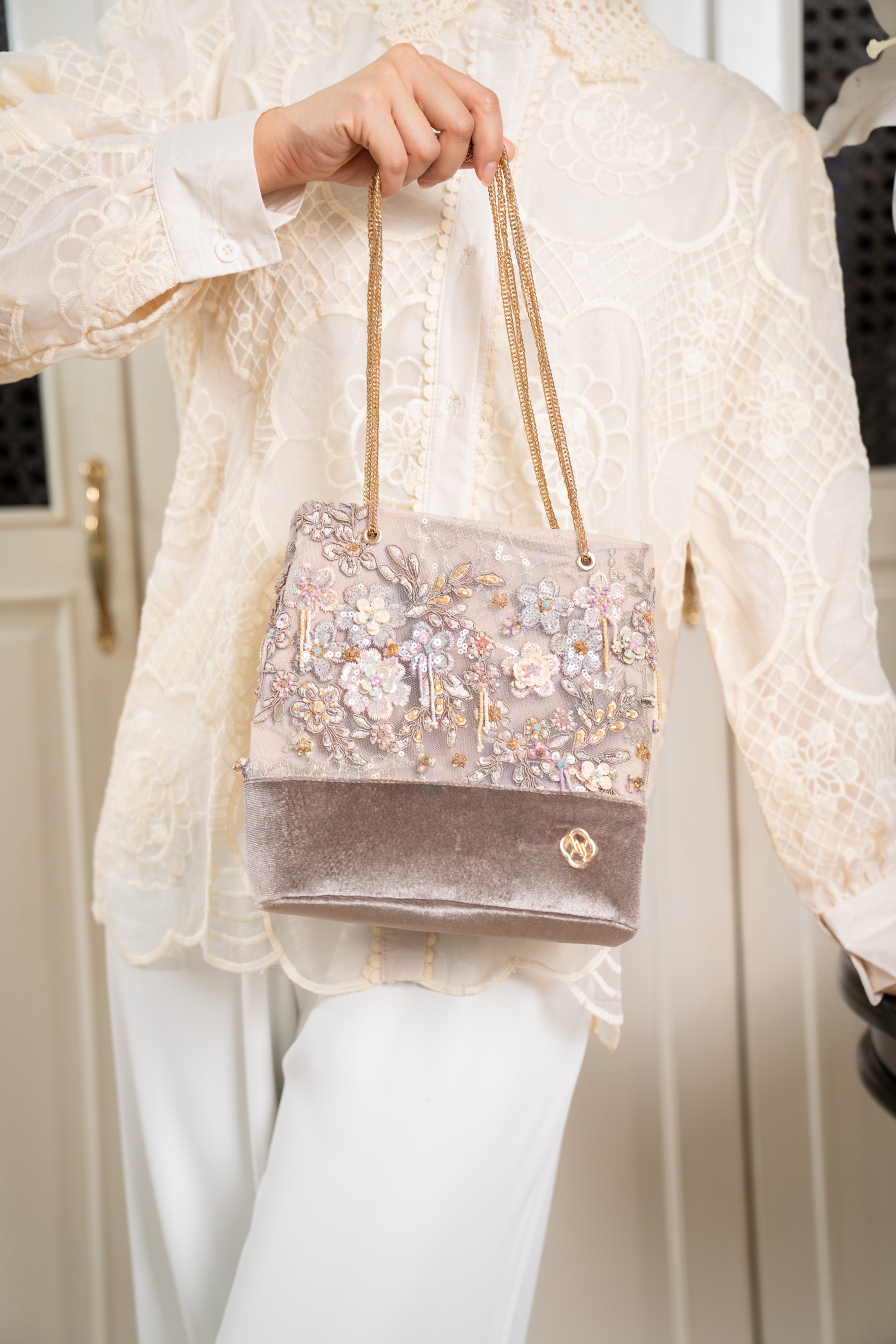 Rhea Bag in Rosy Taupe