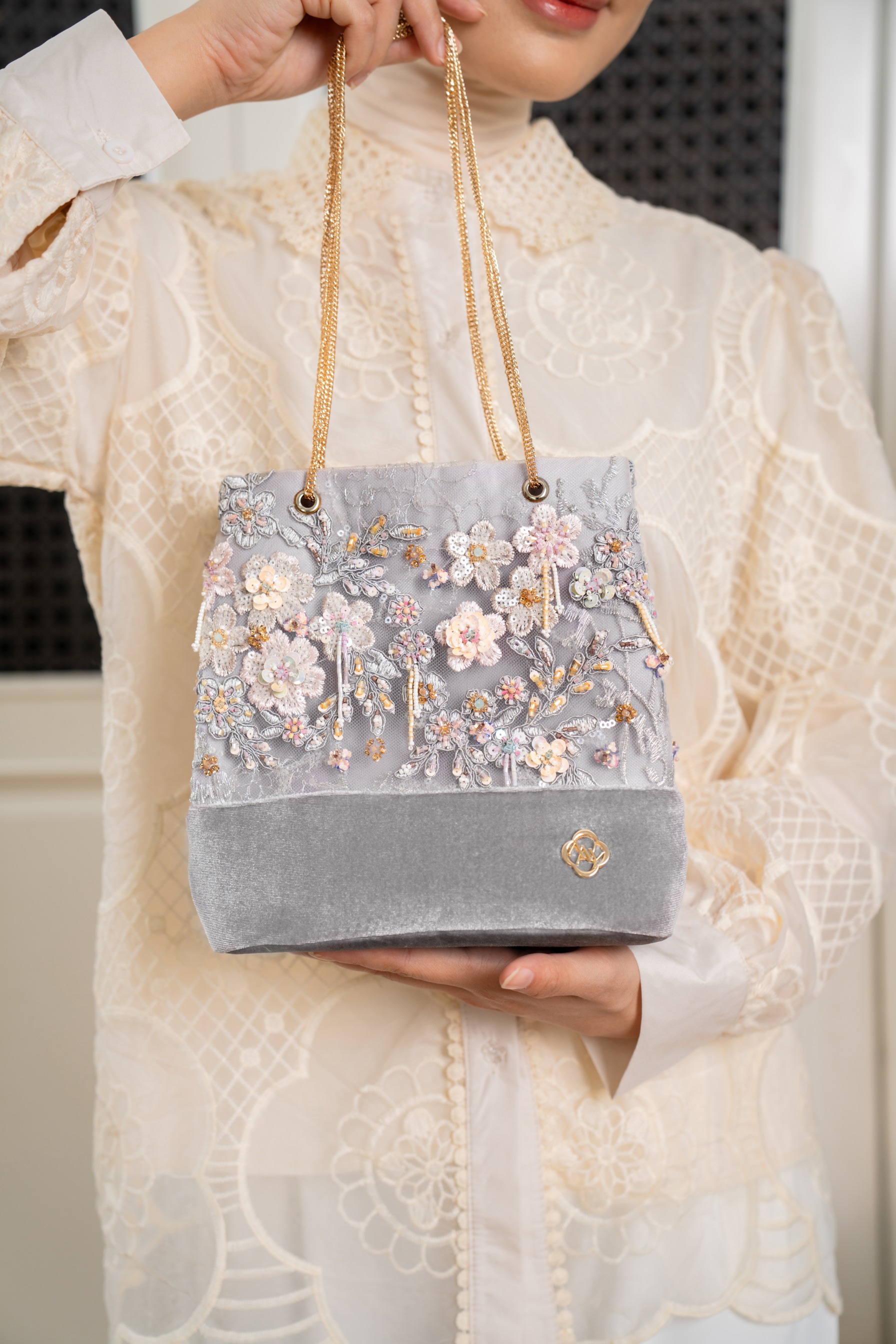 Rhea Bag in Misty Grey