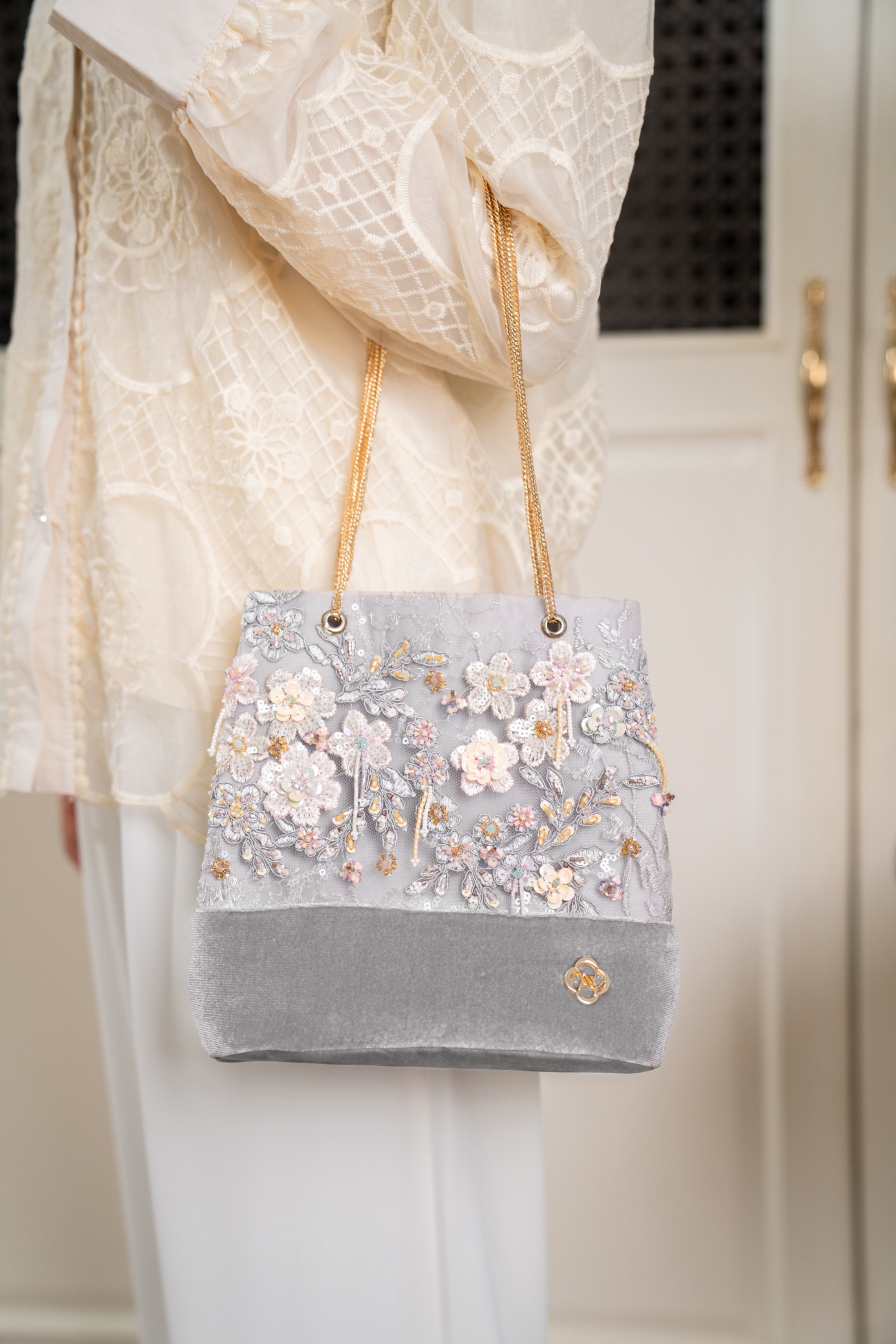 Rhea Bag in Misty Grey