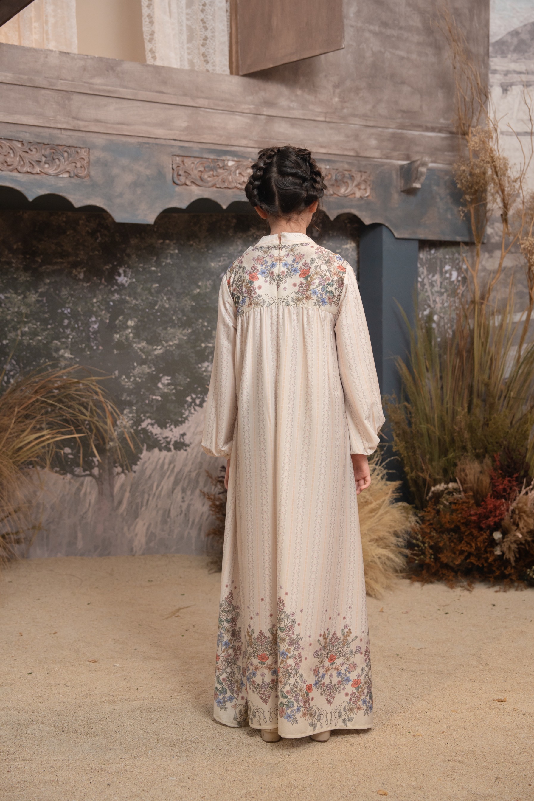 Meutia Dress Kids in Ivory Pearl