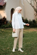 Claire Blouse in White