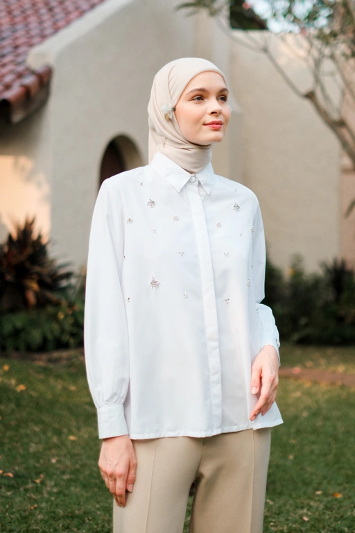 Claire Blouse in White