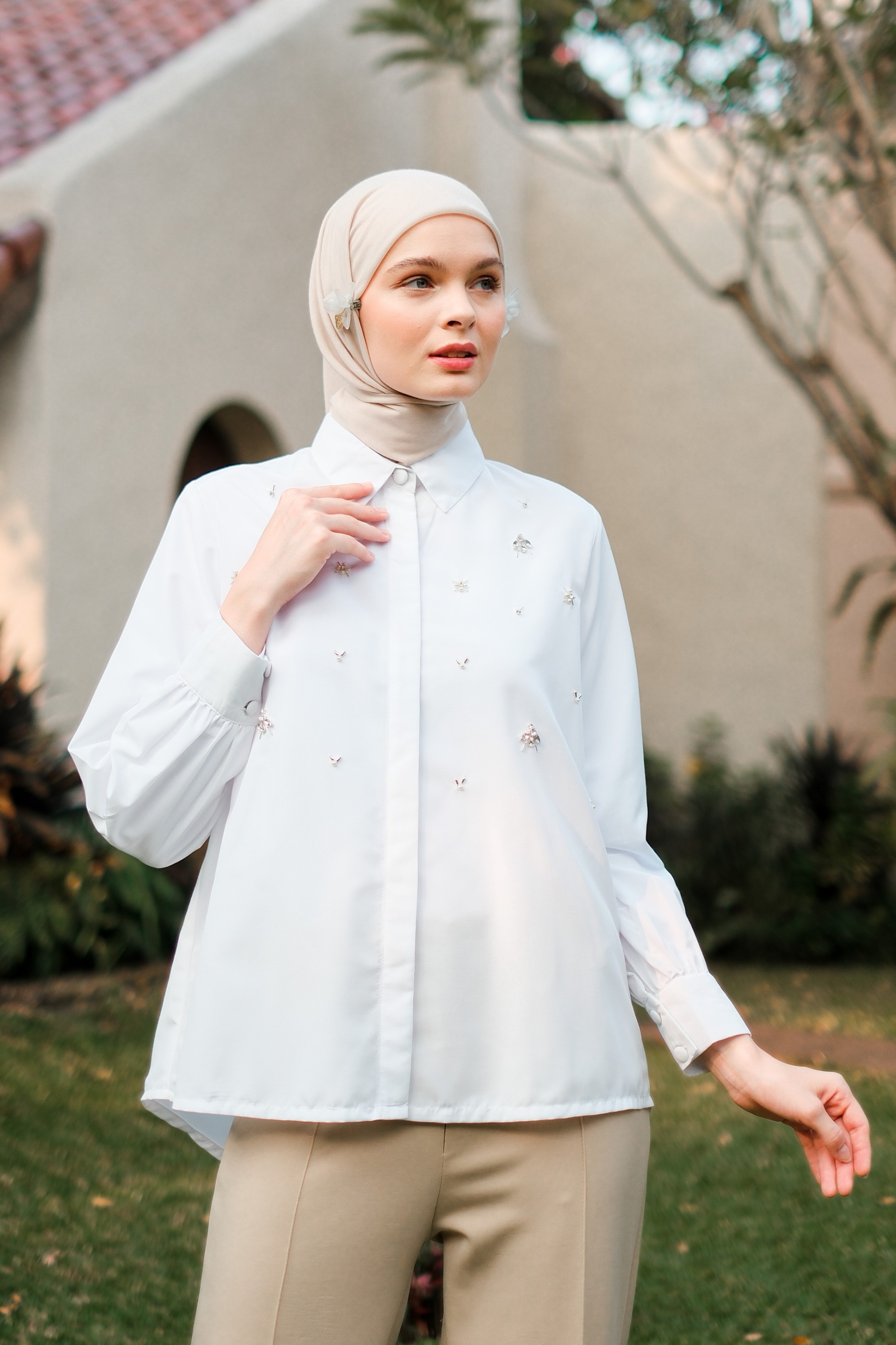 Claire Blouse in White