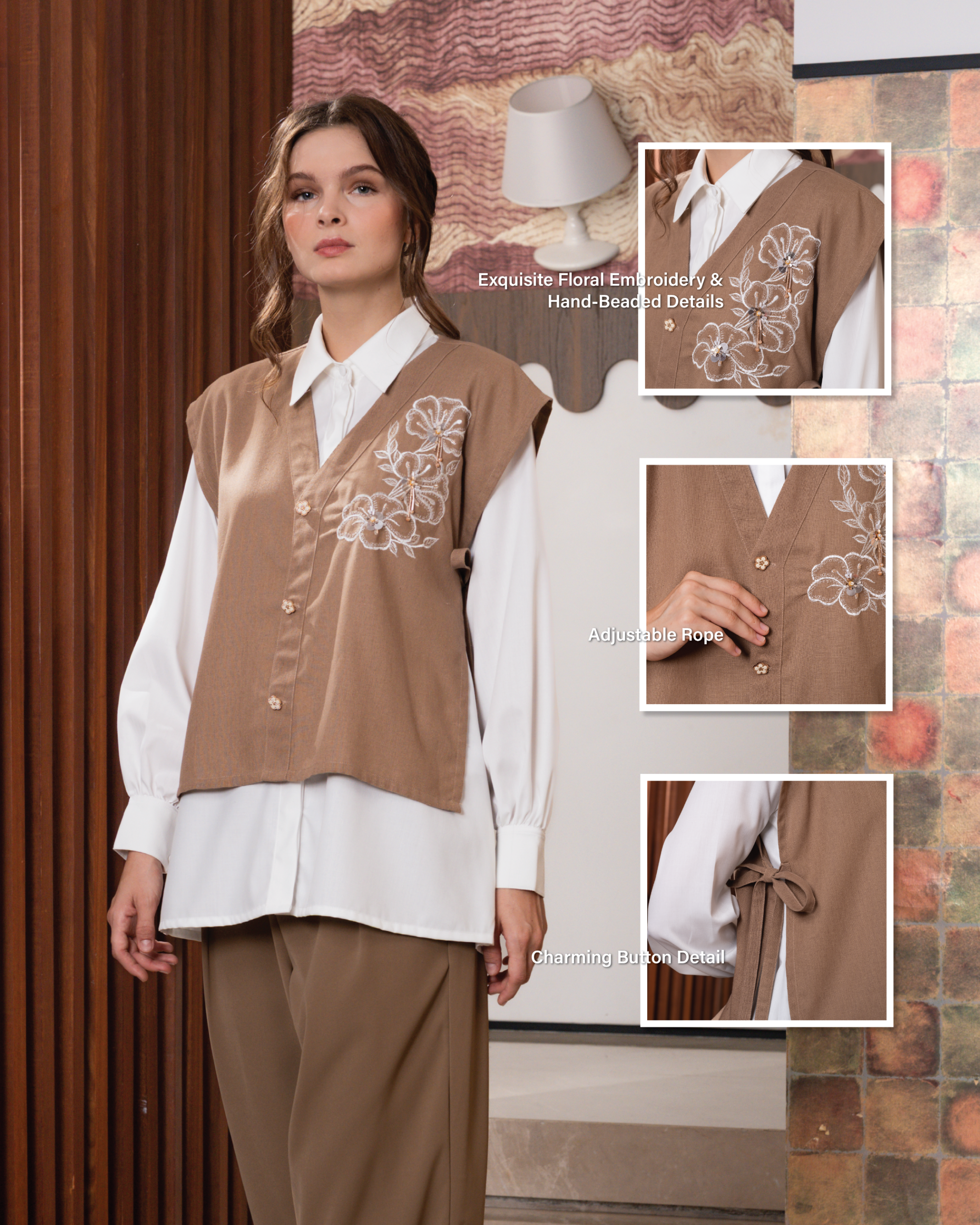 Kaia Set In Cinnamon Twist