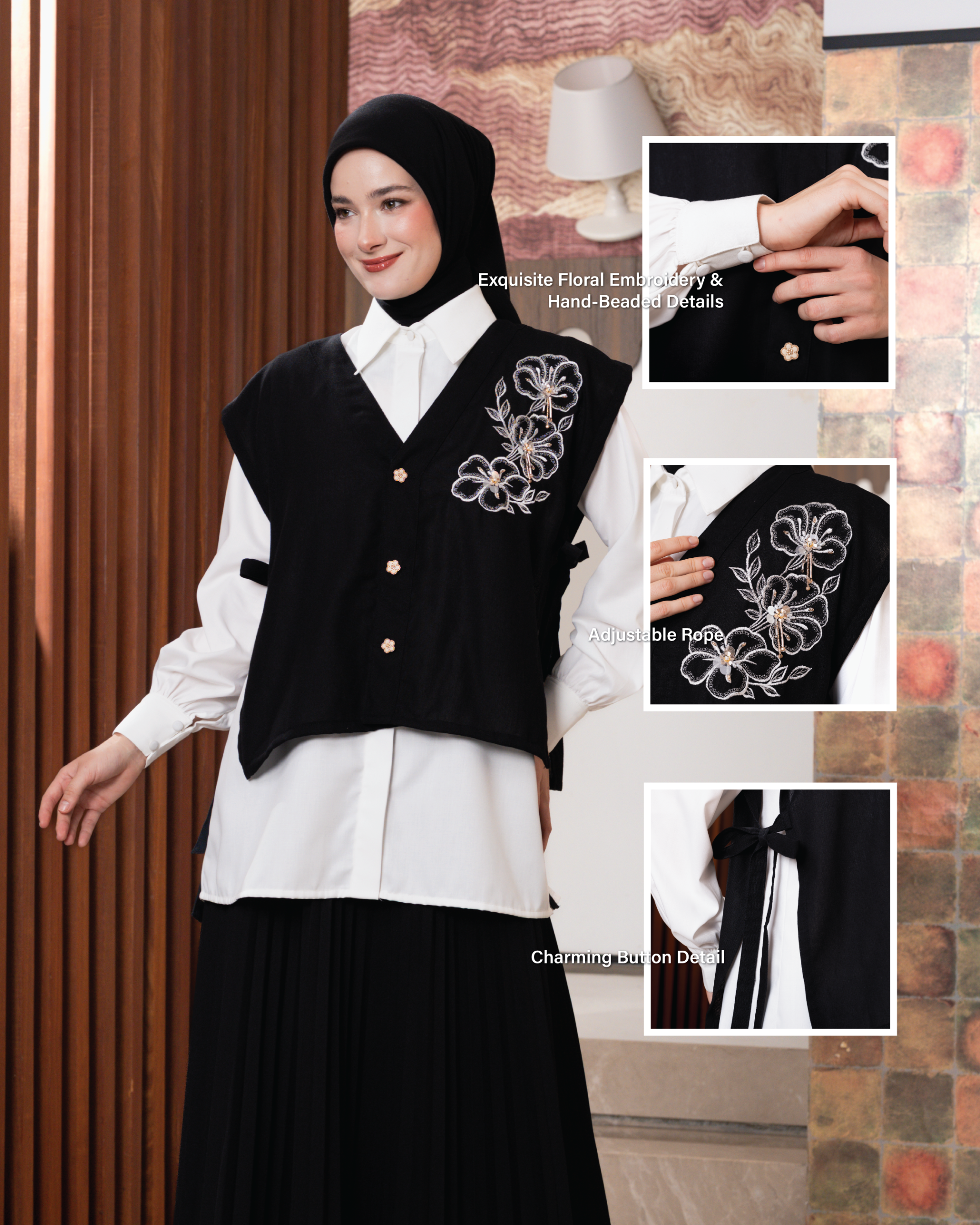 Kaia Set In Armor Black