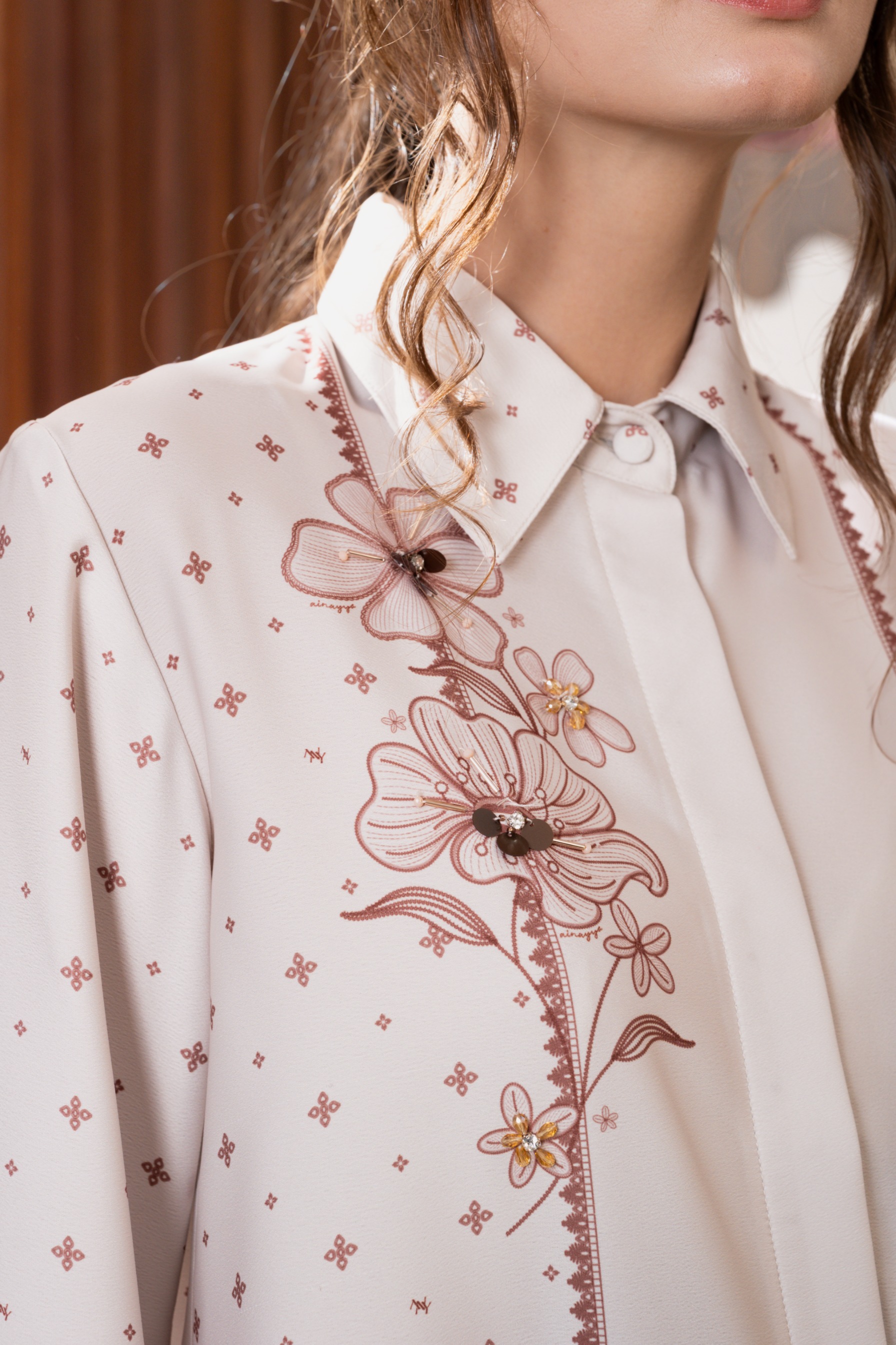 Althea Blouse in Velvet Rouge