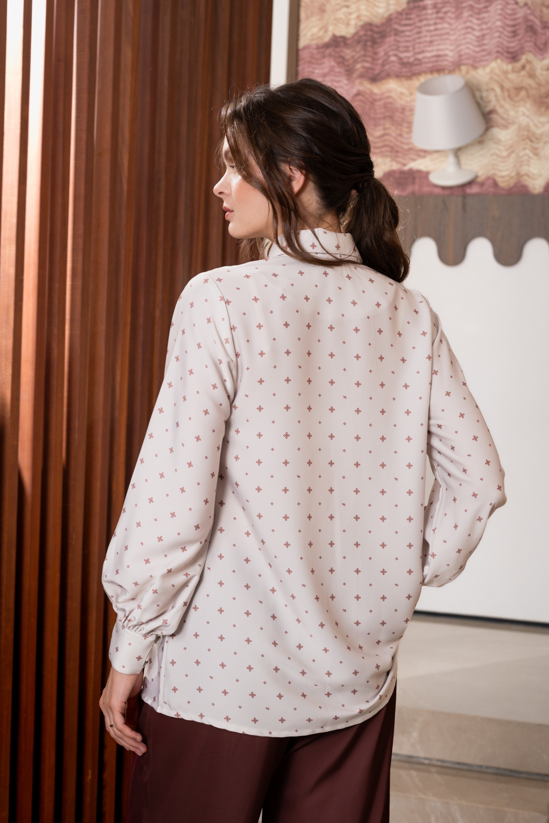 Althea Blouse in Velvet Rouge