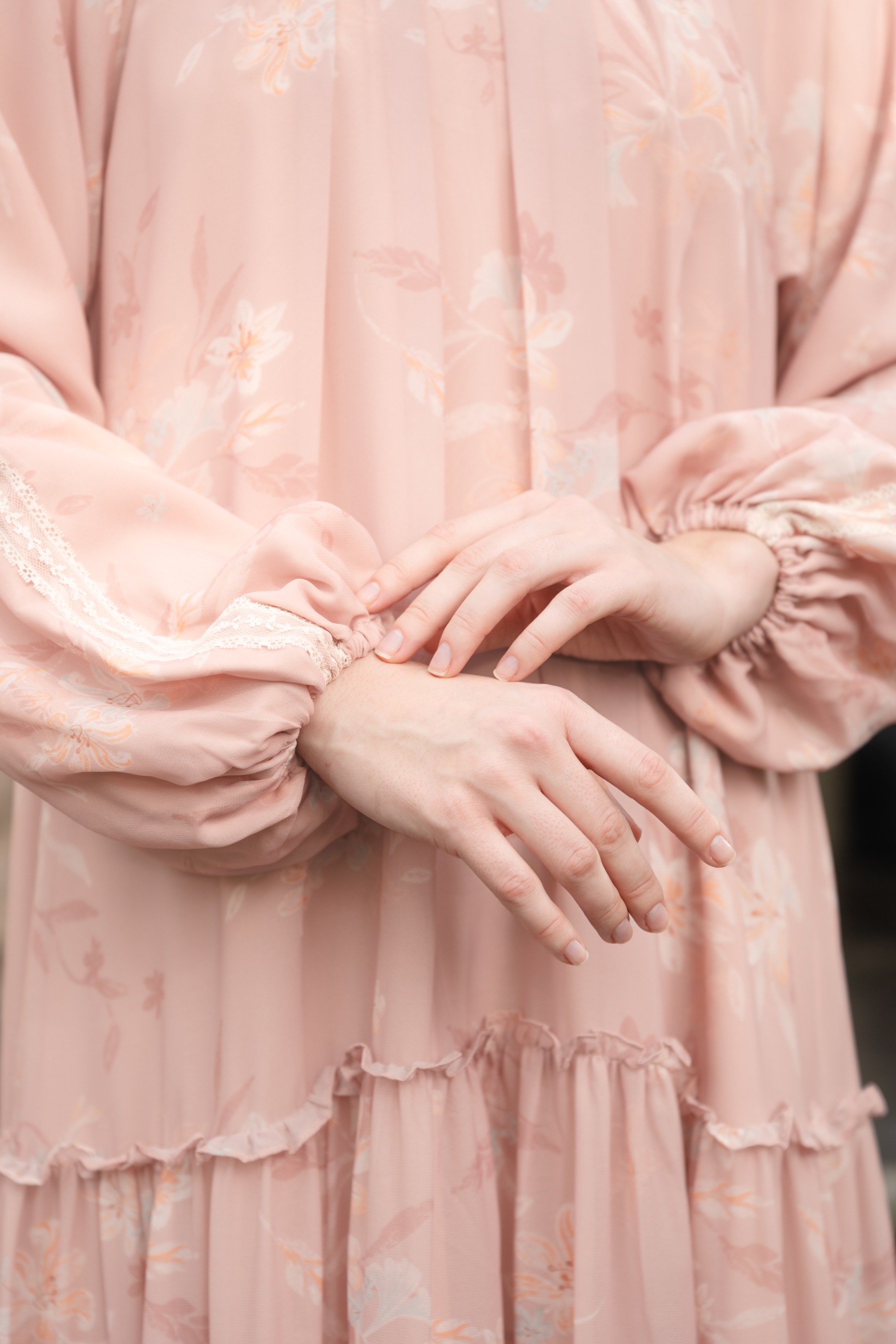 Rona Dress in Coral Pink