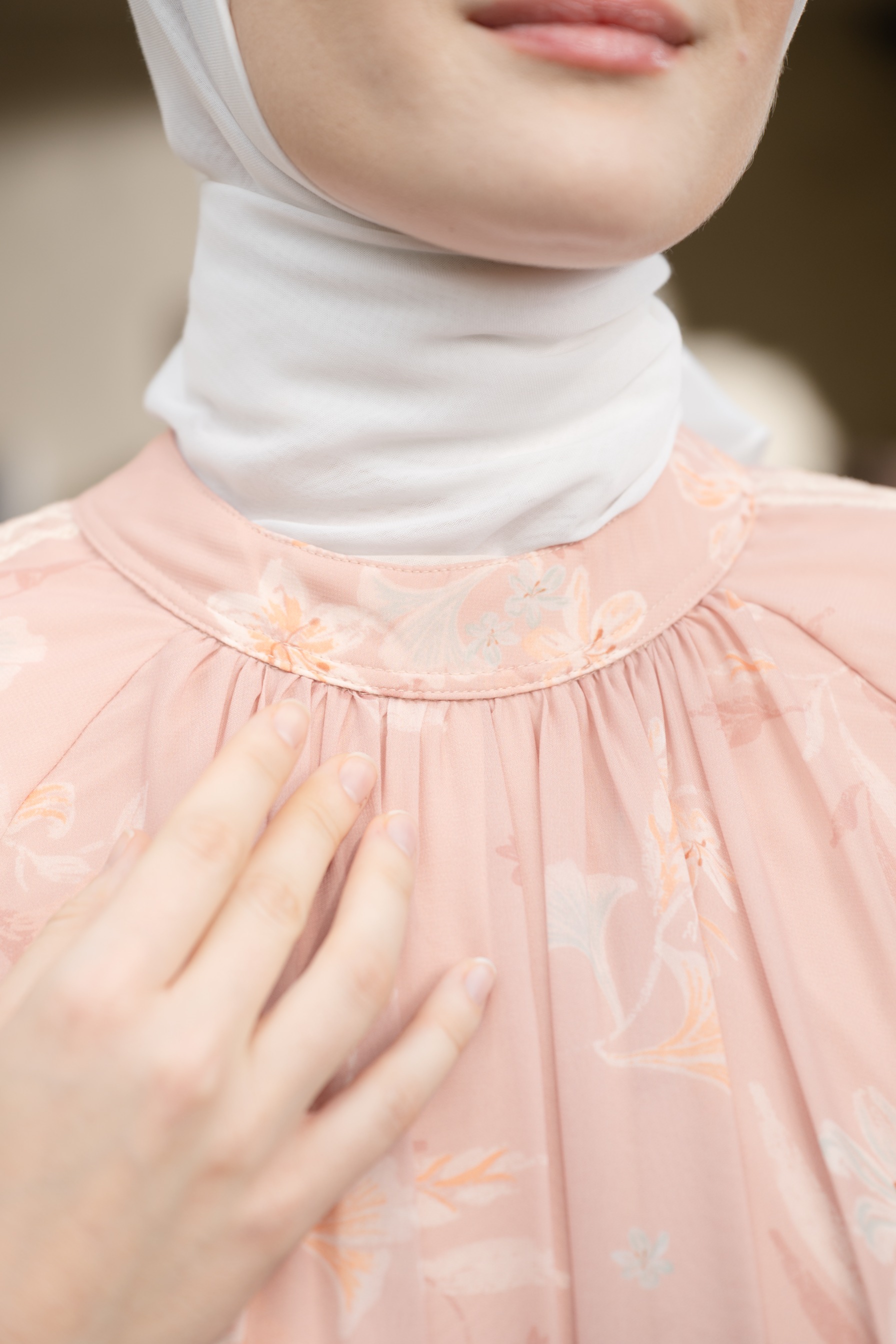 Rona Dress in Coral Pink