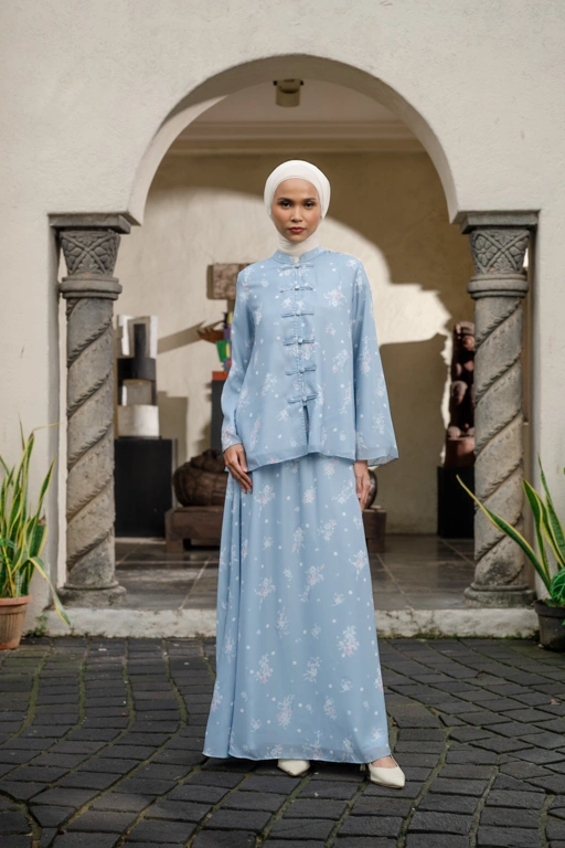 Aline Bloom Set in River Blue