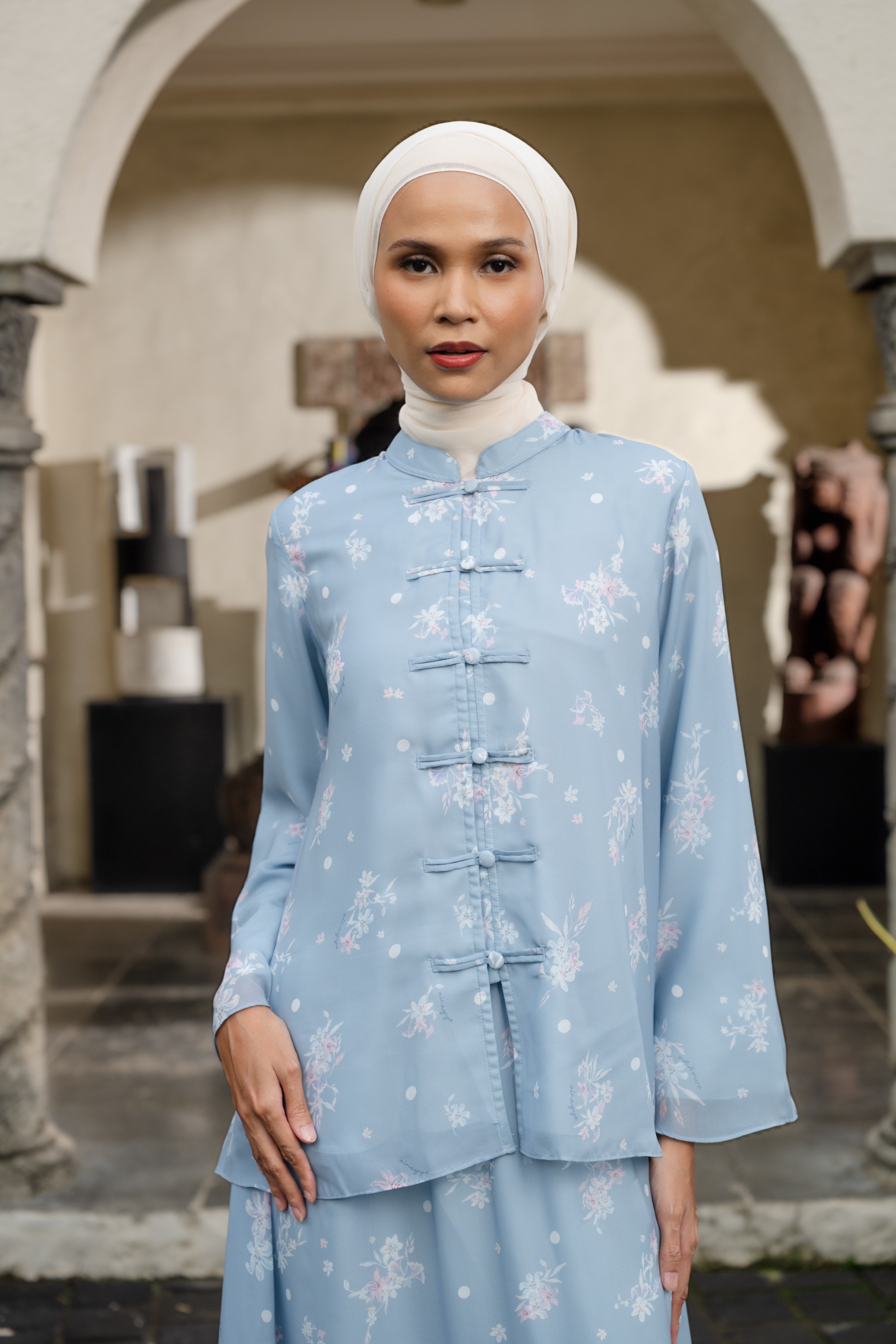Aline Bloom Set in River Blue