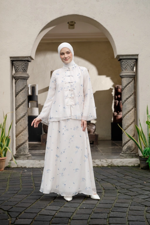 Aline Bloom Set in Cloud White