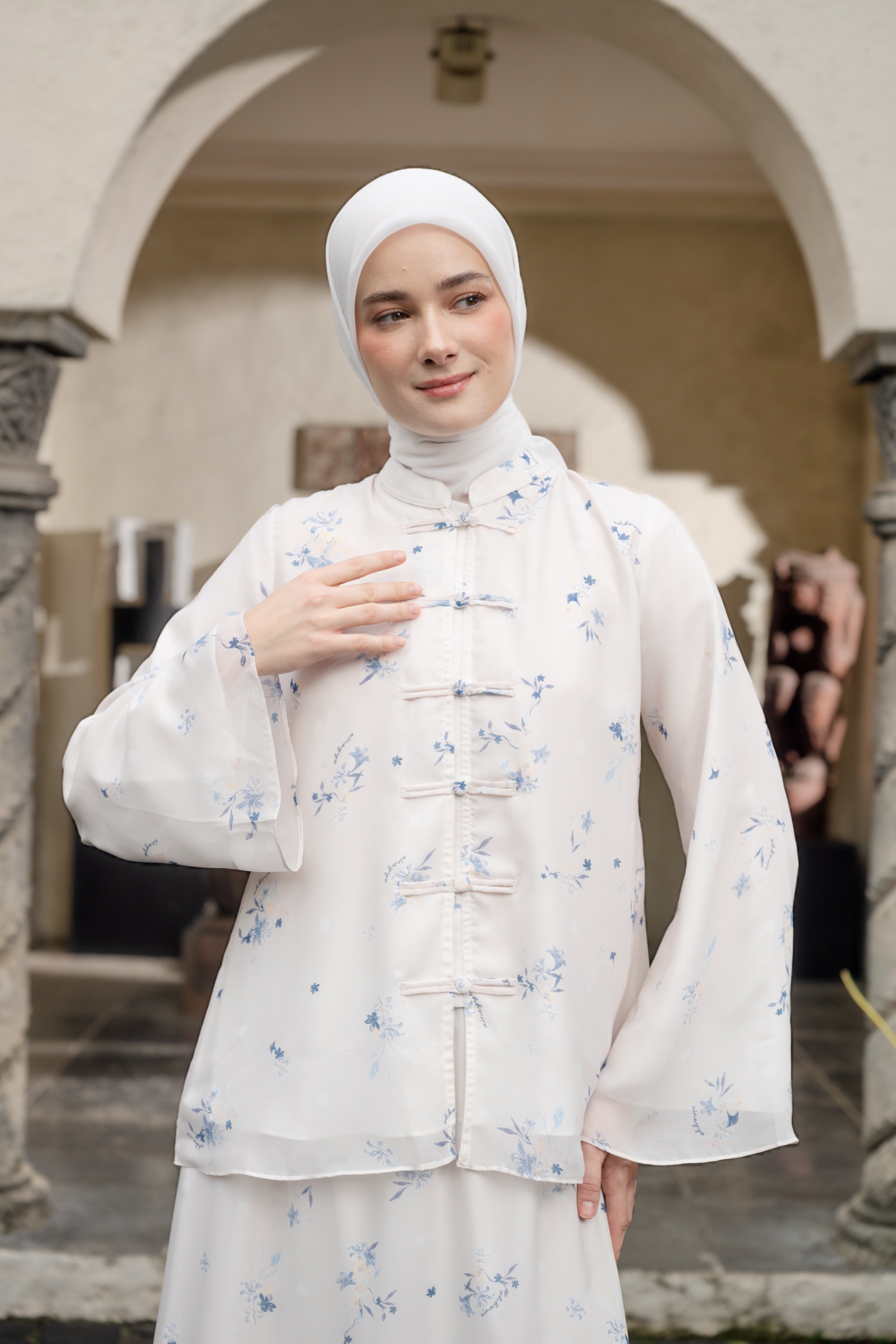 Aline Bloom Set in Cloud White