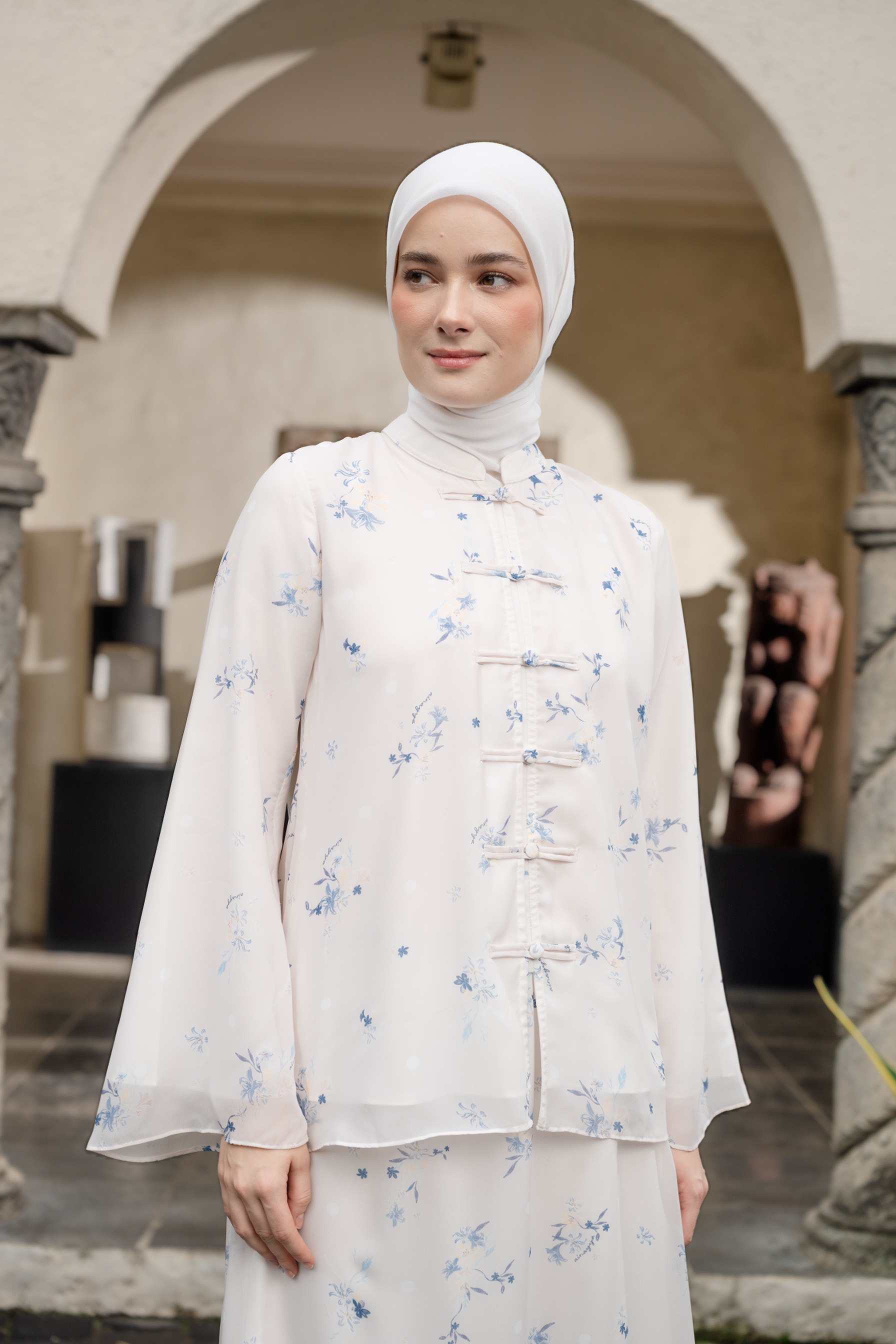 Aline Bloom Set in Cloud White