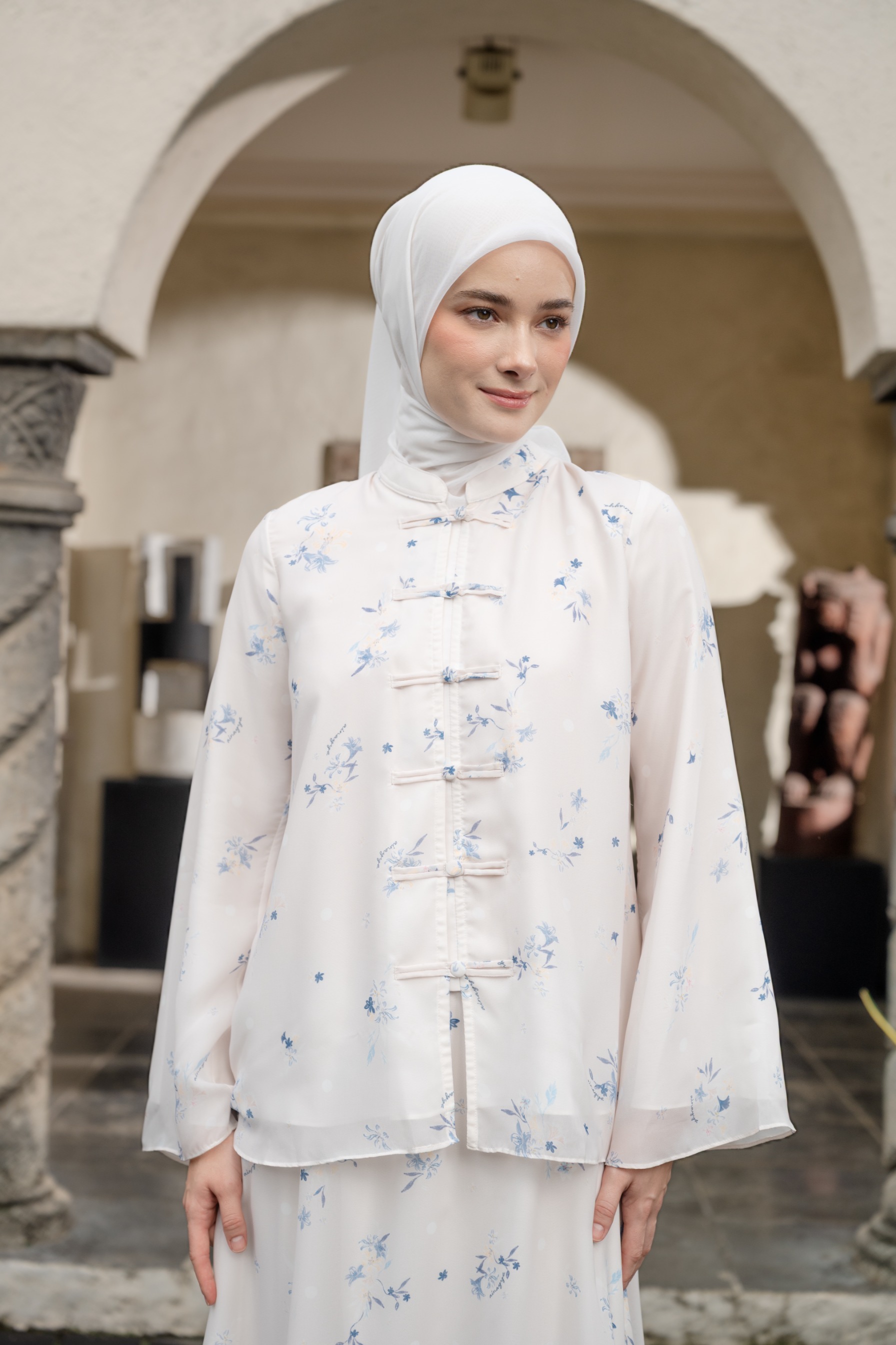 Aline Bloom Set in Cloud White