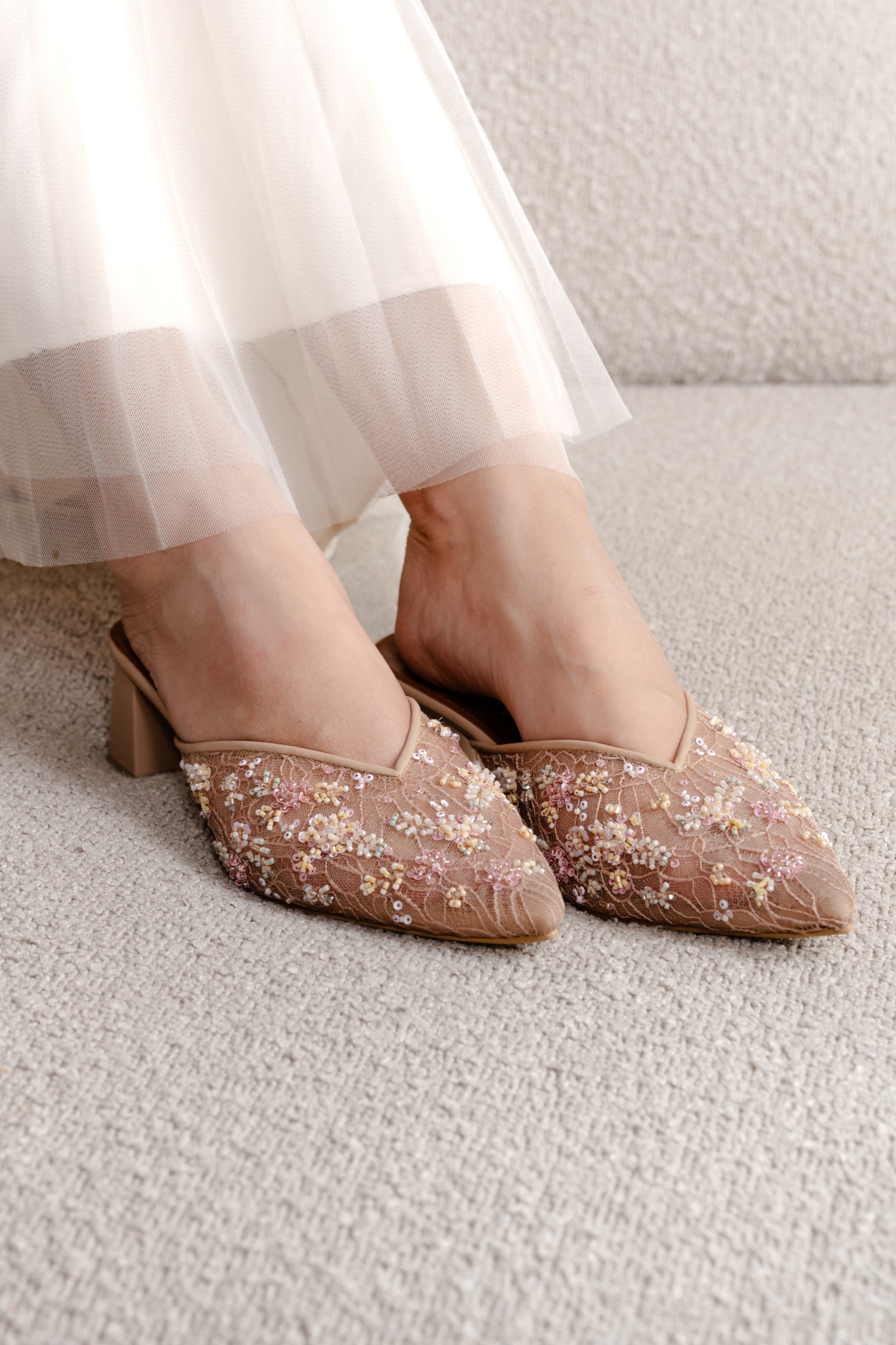 Viona Shoes in Rose