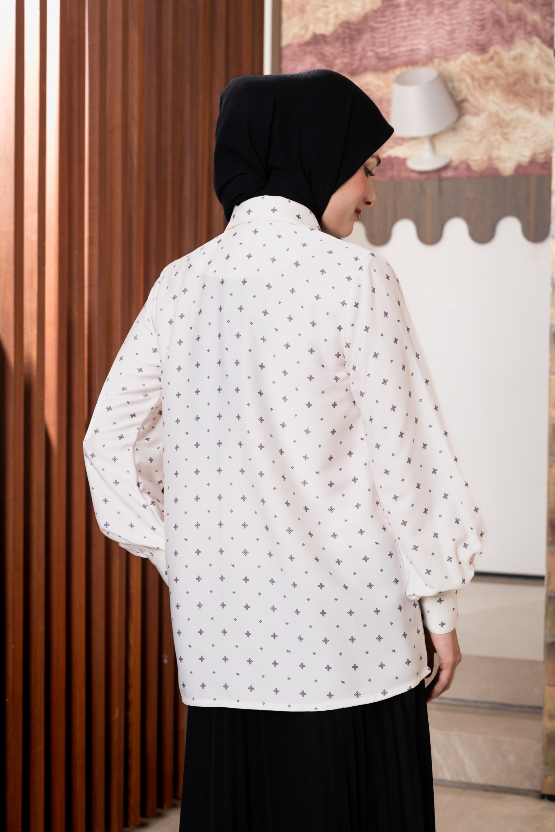 Althea Blouse in Dark Onyx