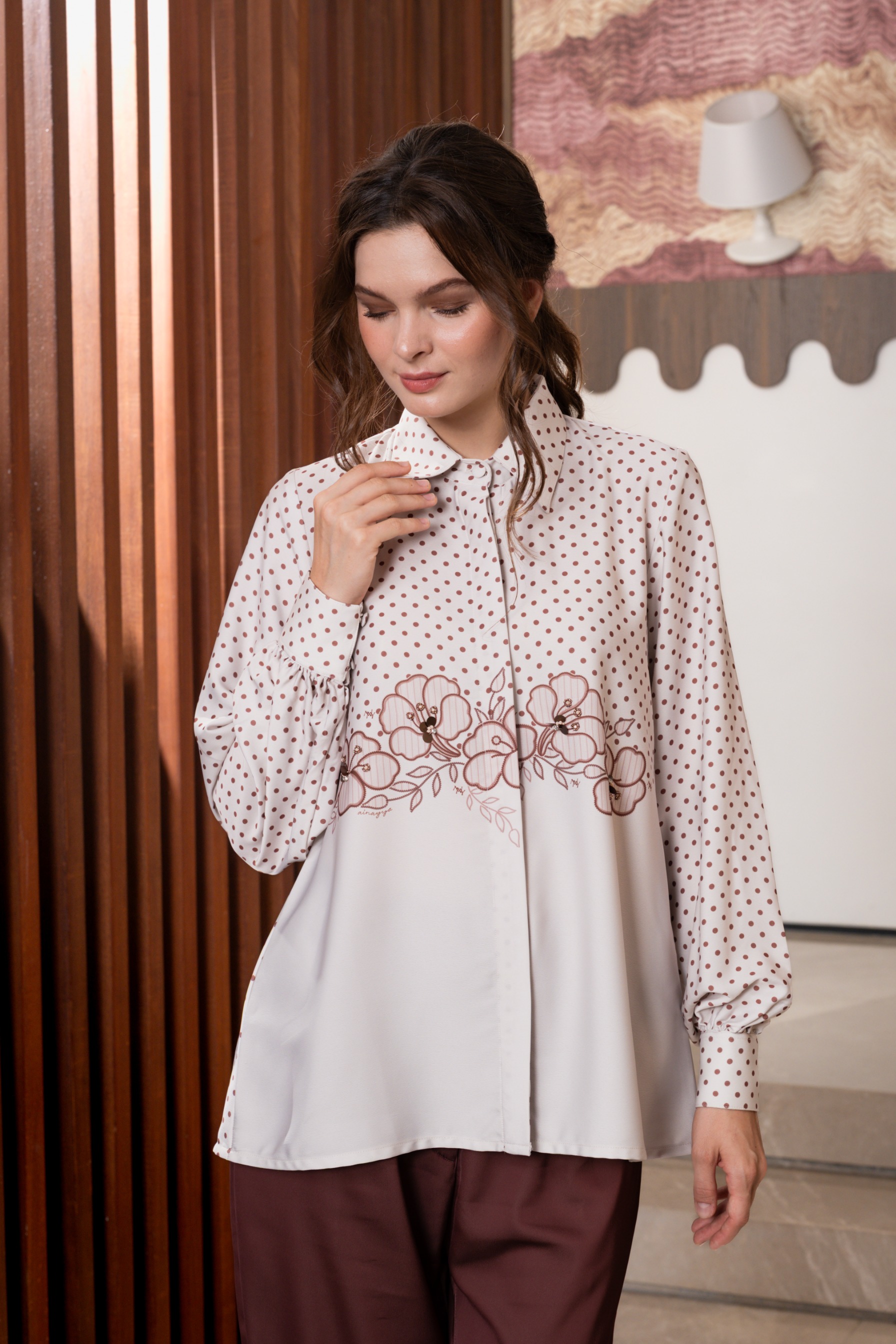 Alyssa Blouse in Velvet Rouge