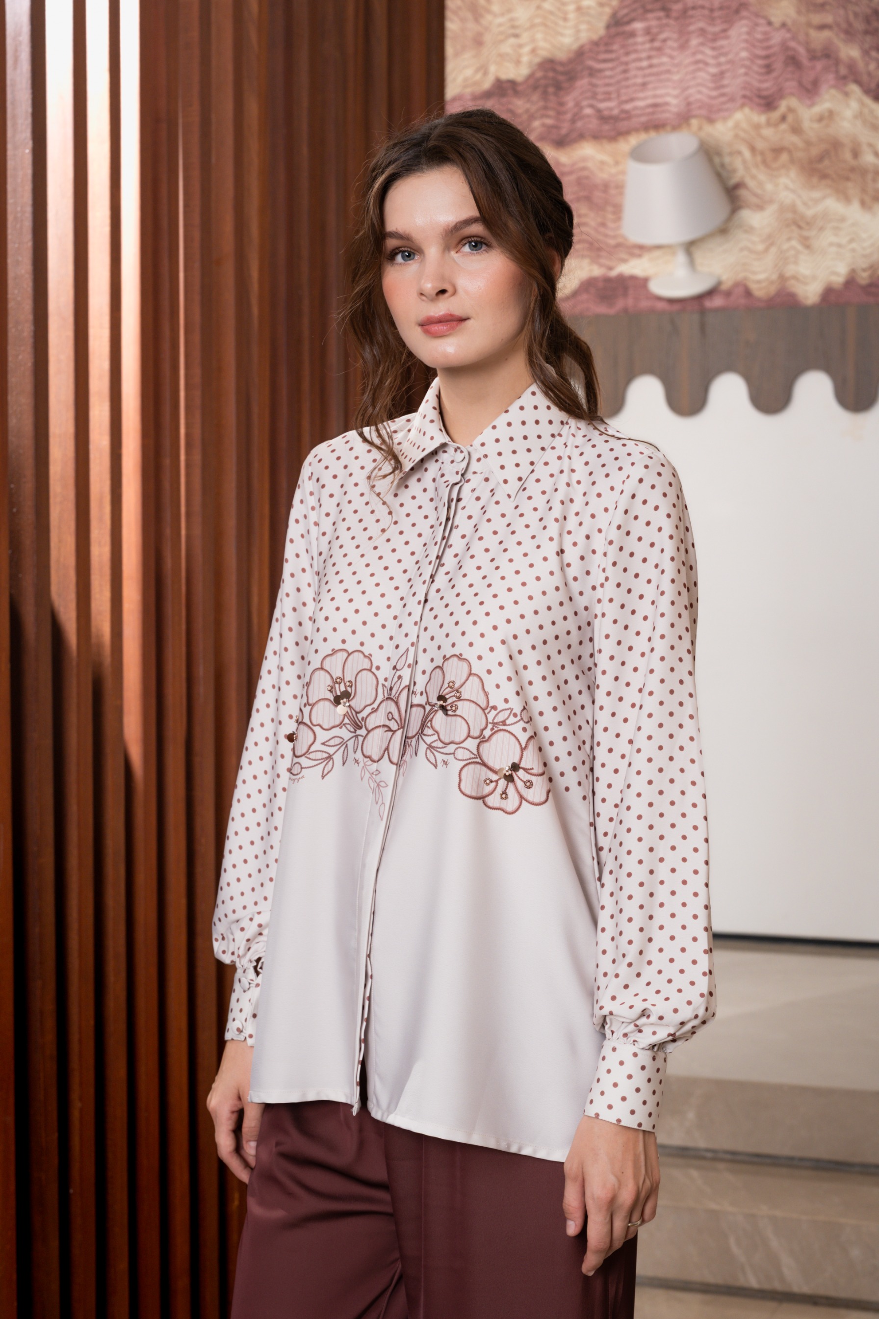 Alyssa Blouse in Velvet Rouge