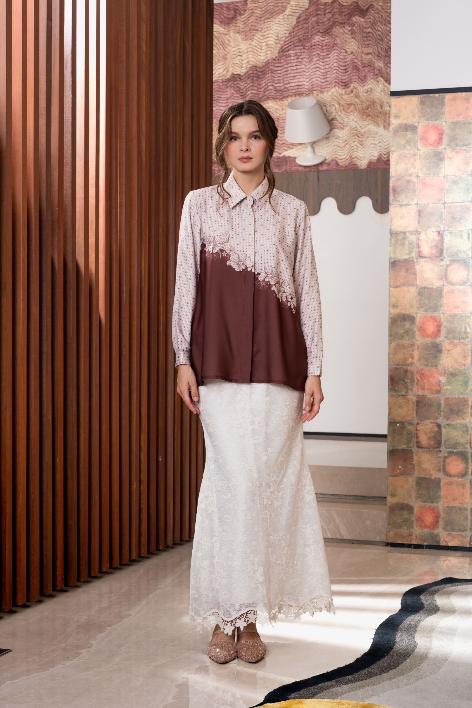 Allie Blouse In Velvet Rouge