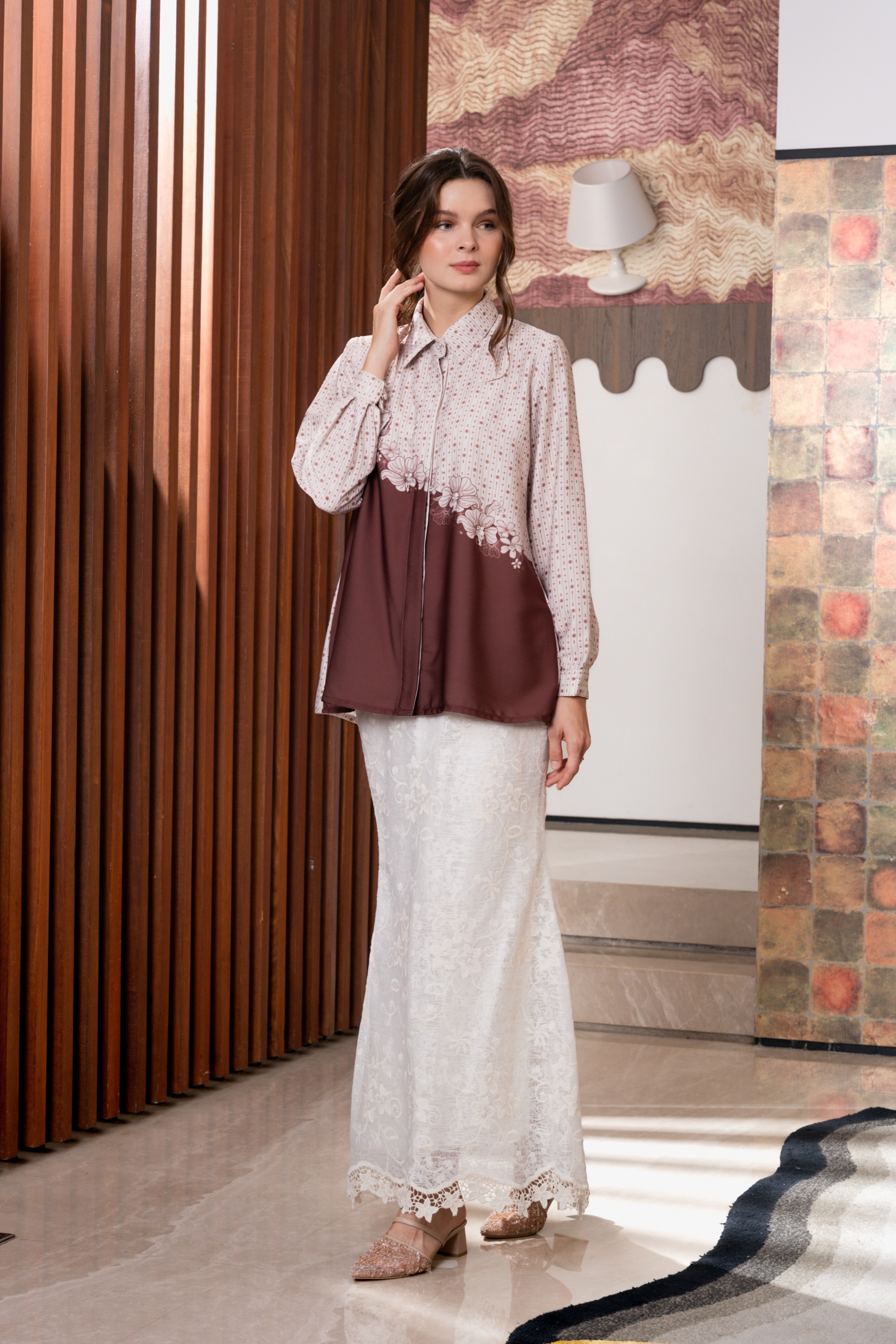 Allie Blouse In Velvet Rouge