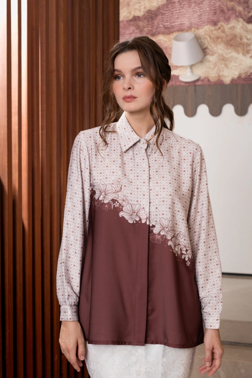 Allie Blouse In Velvet Rouge