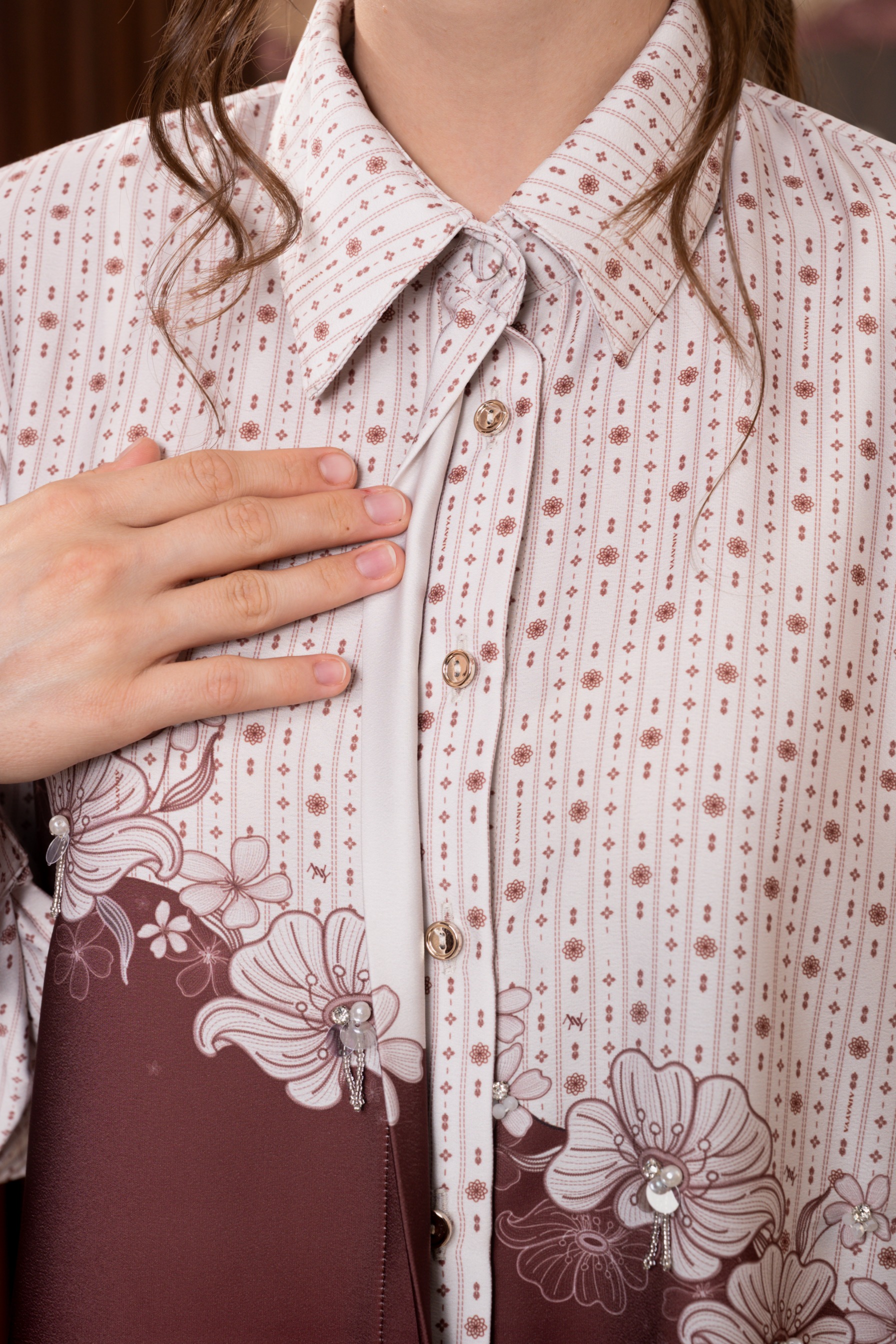 Allie Blouse In Velvet Rouge
