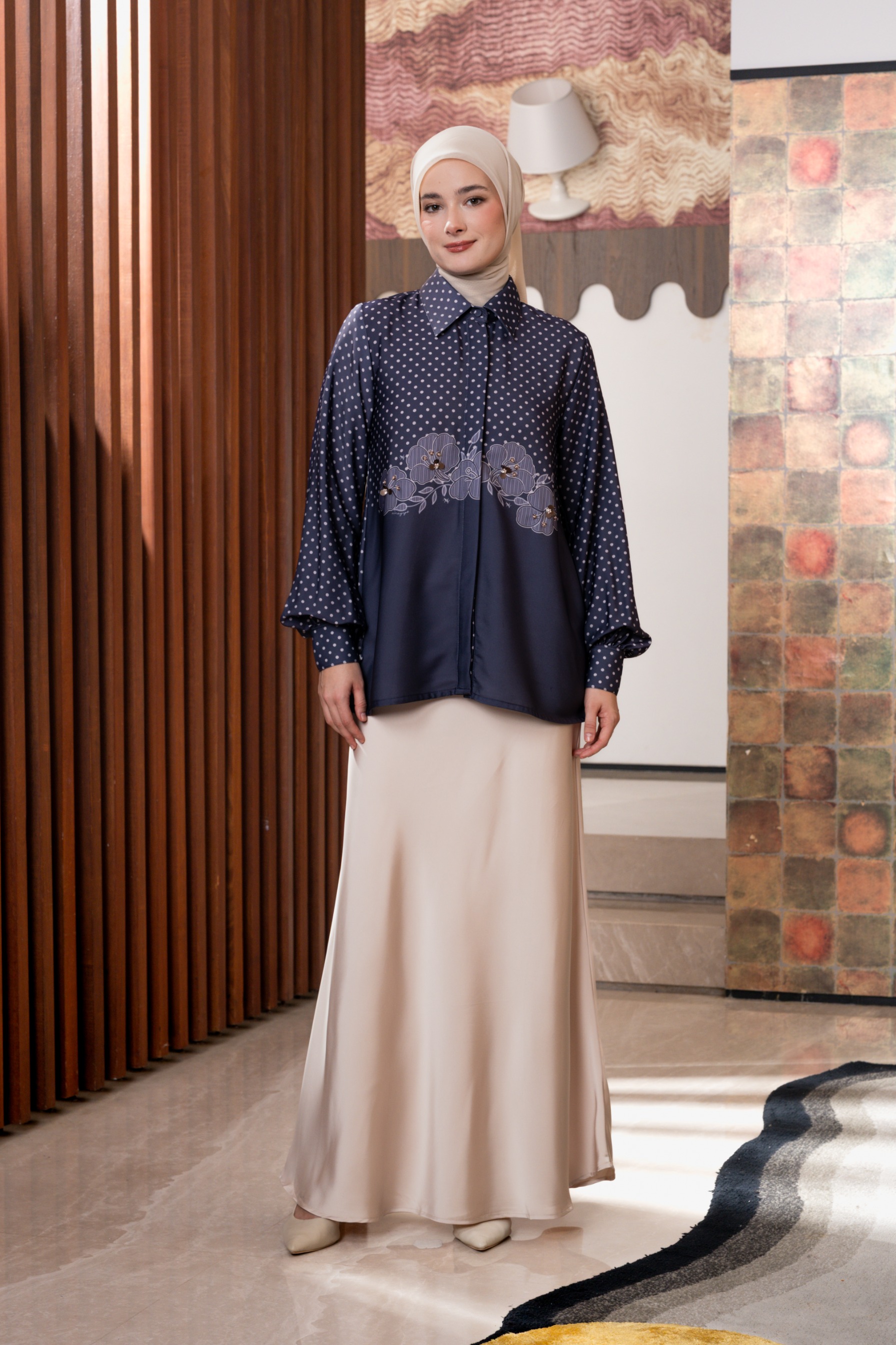 Alyssa Blouse in Ink Blue