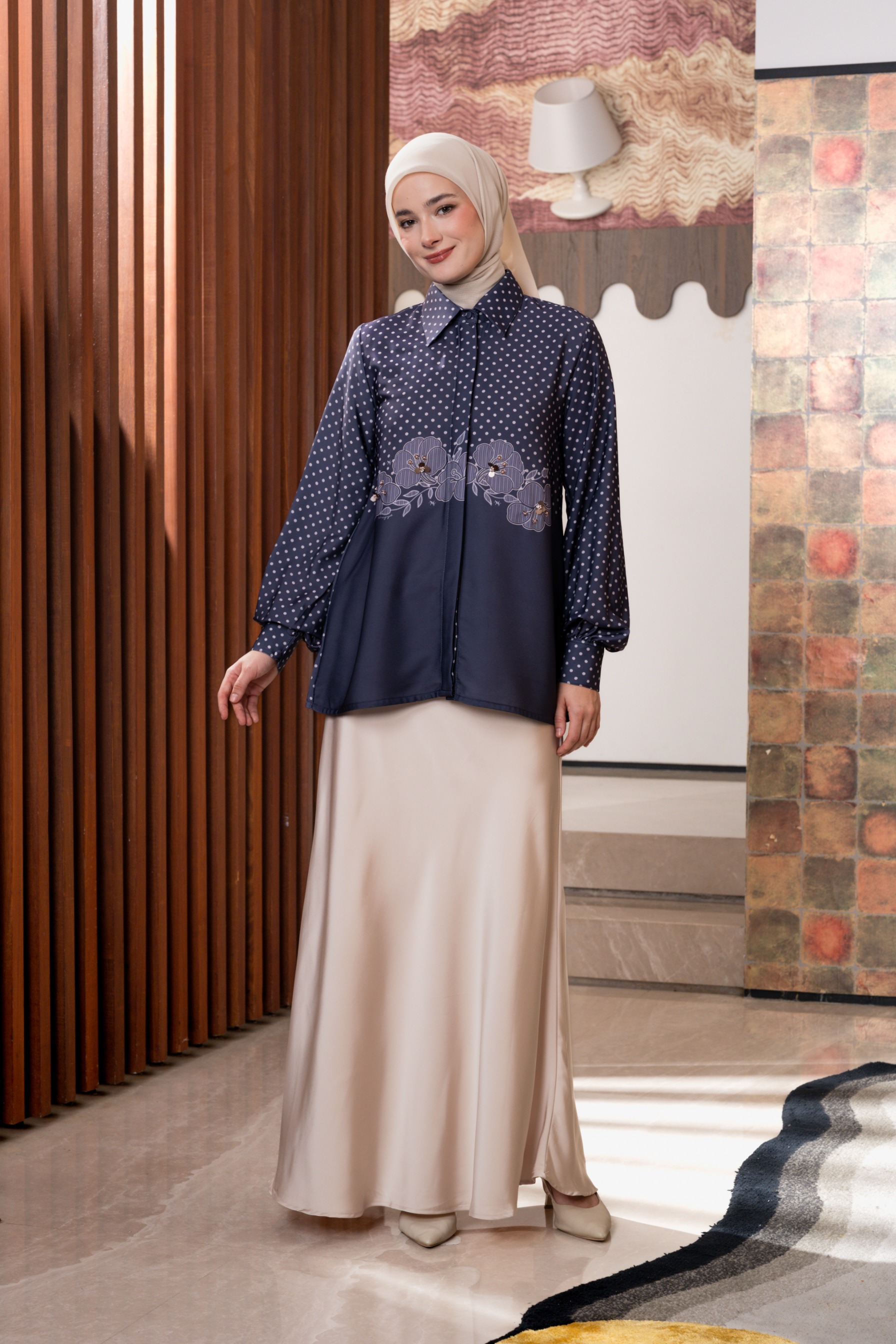 Alyssa Blouse in Ink Blue