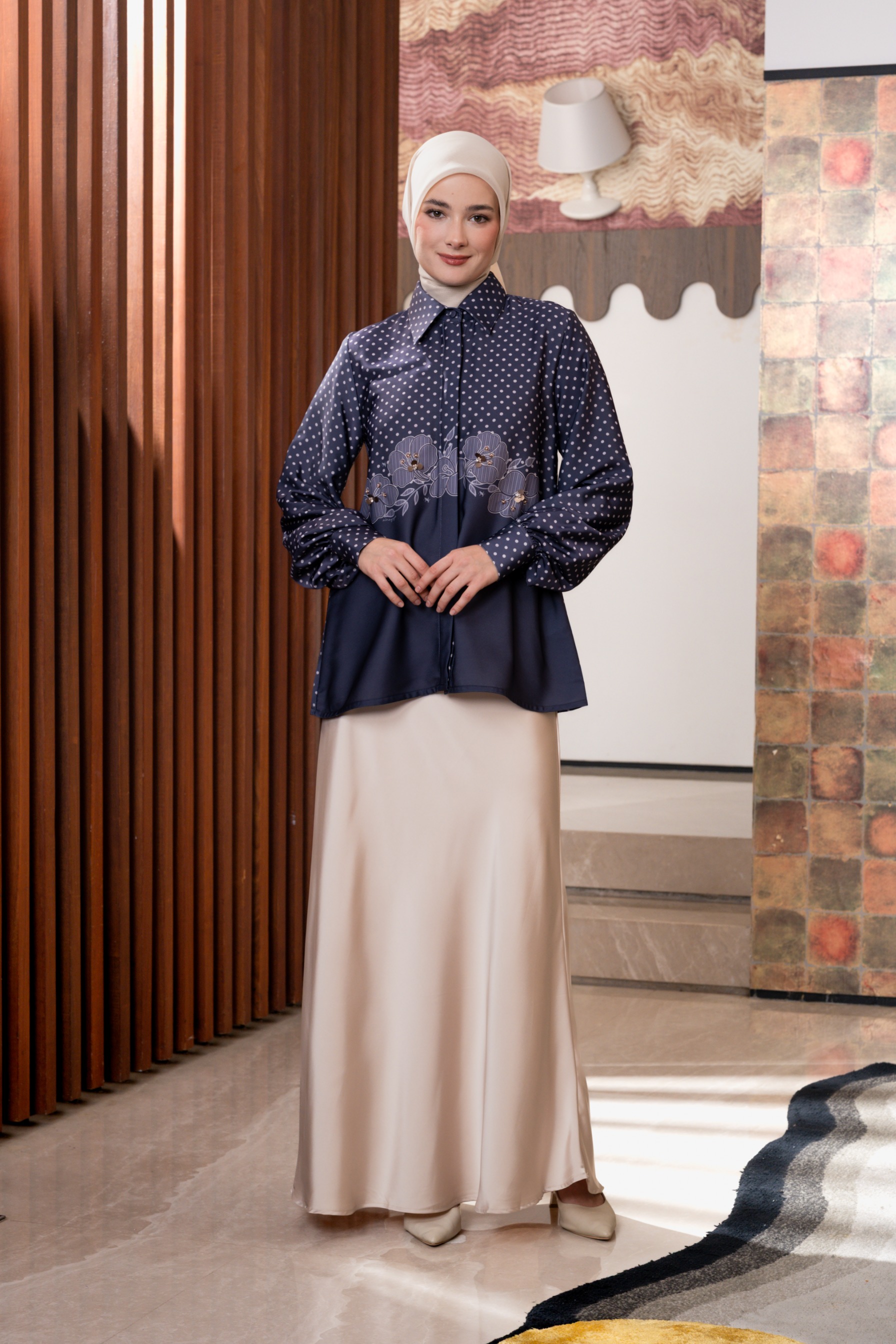 Alyssa Blouse in Ink Blue
