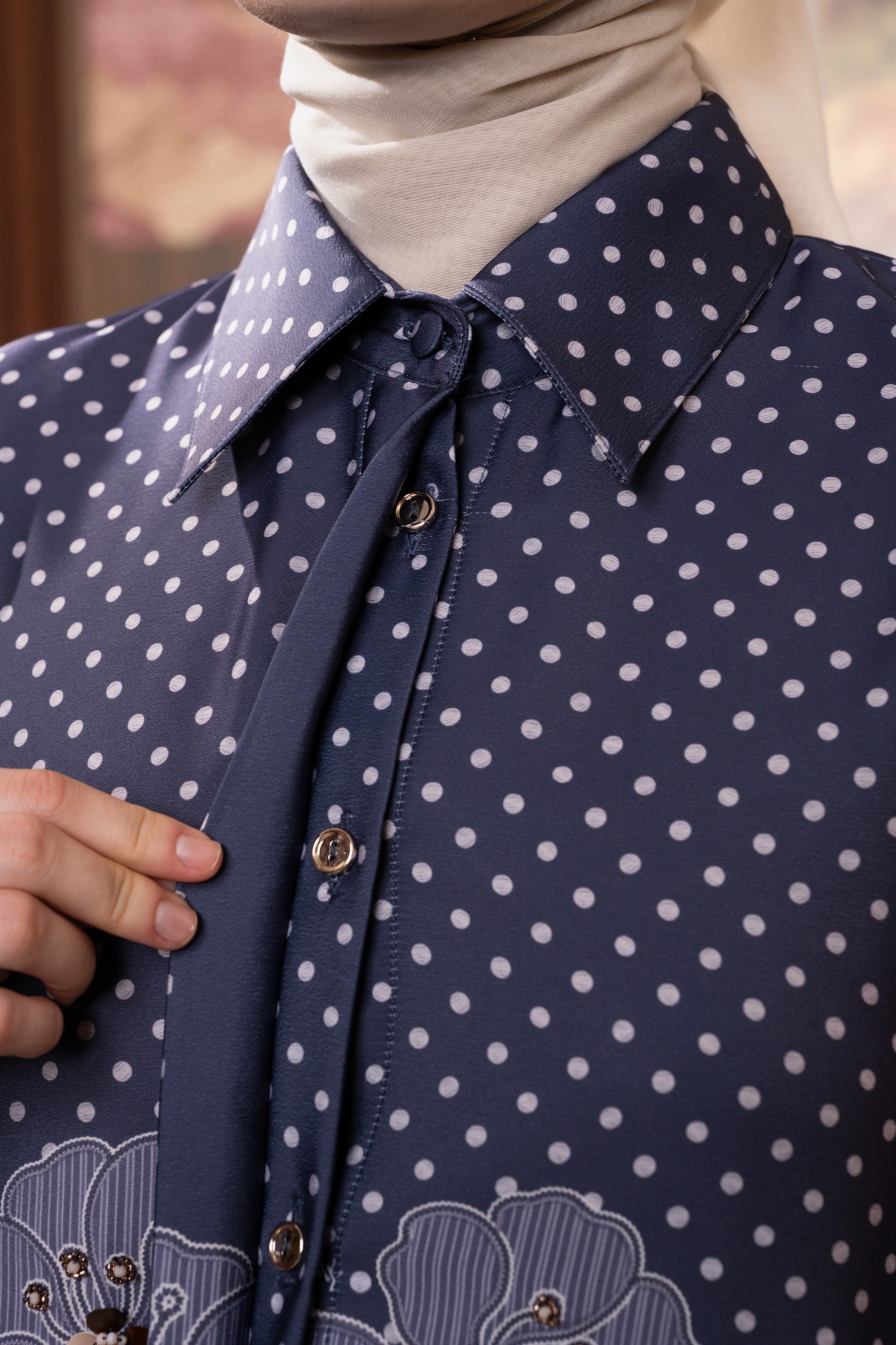 Alyssa Blouse in Ink Blue