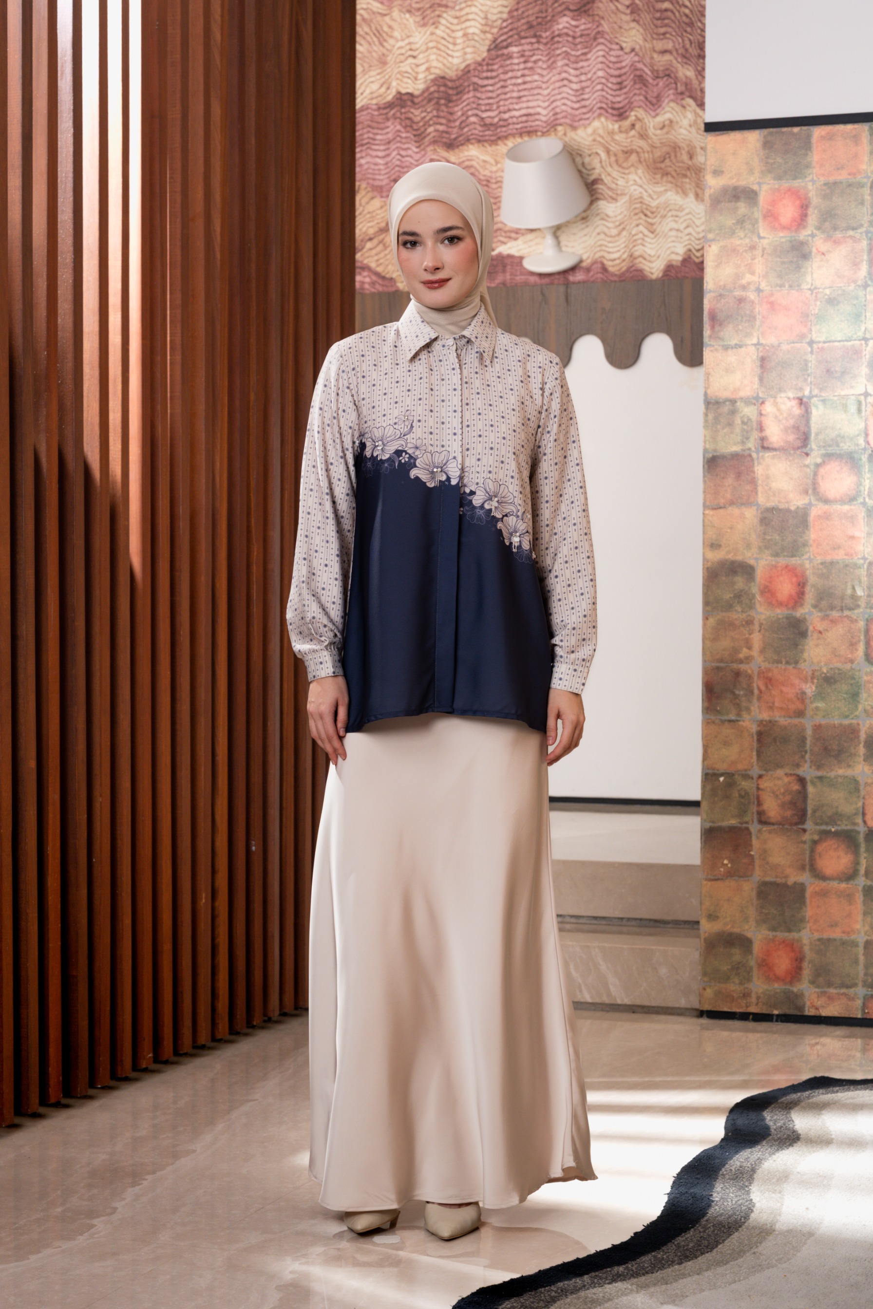 Allie Blouse In Ink Blue