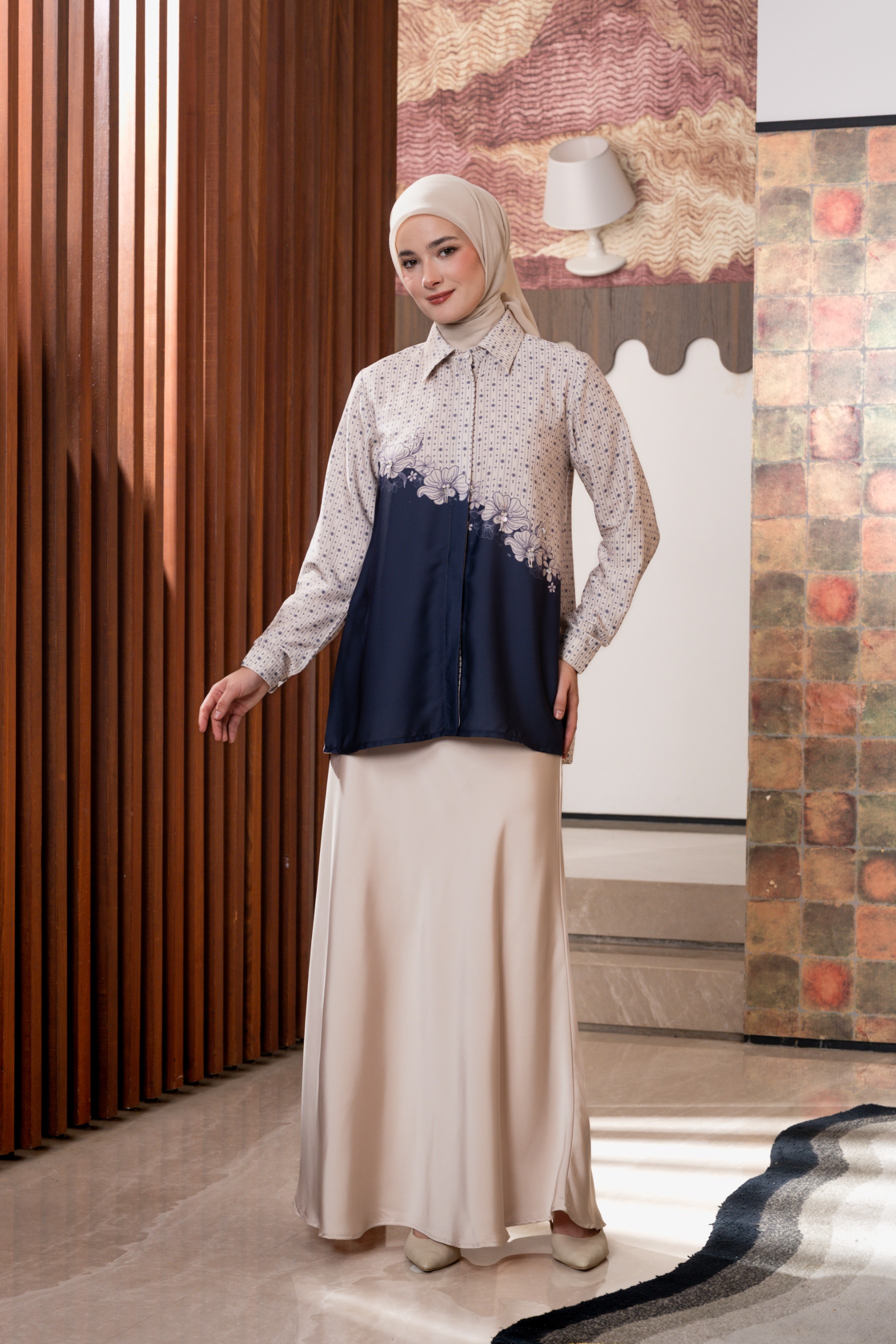 Allie Blouse In Ink Blue