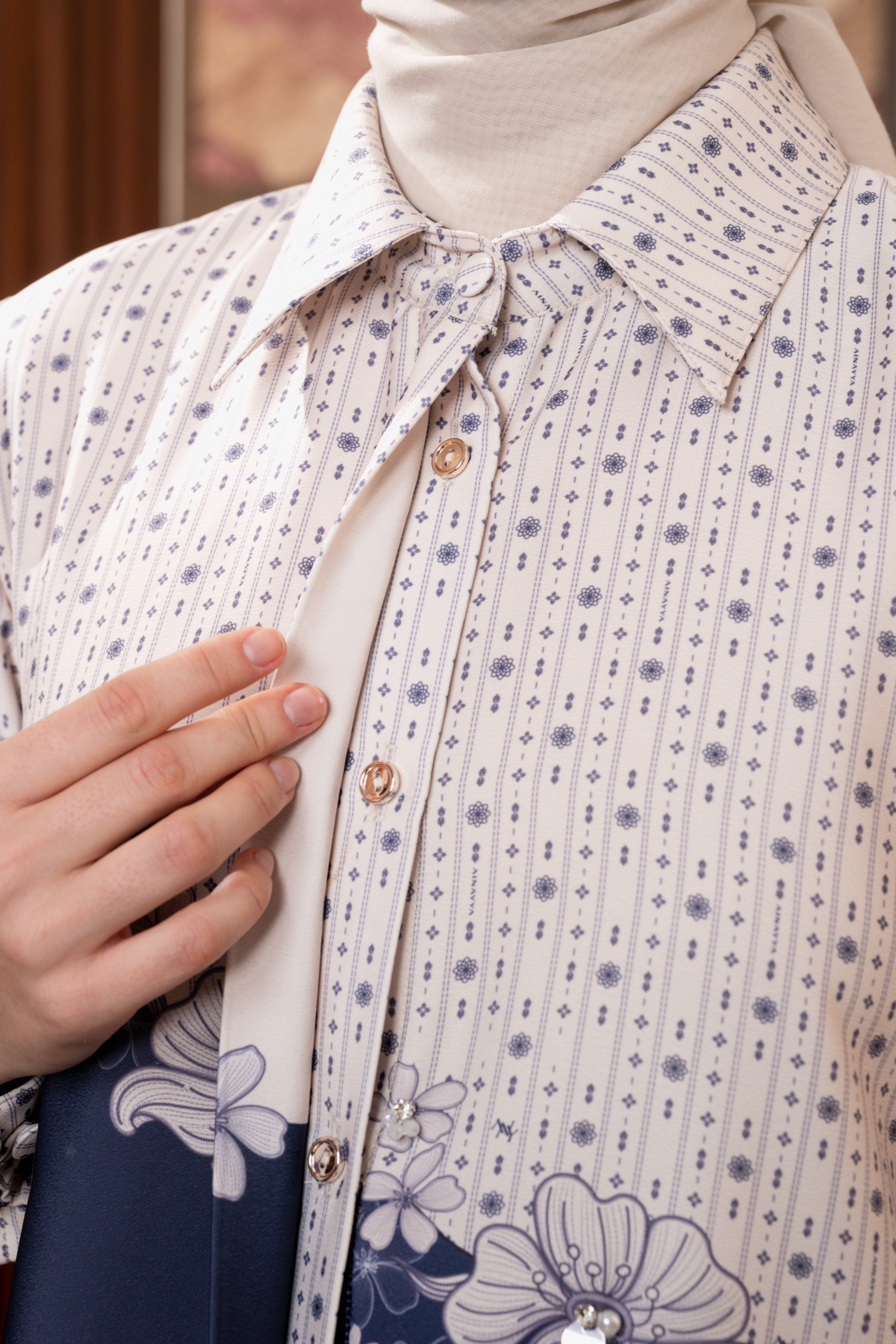 Allie Blouse In Ink Blue
