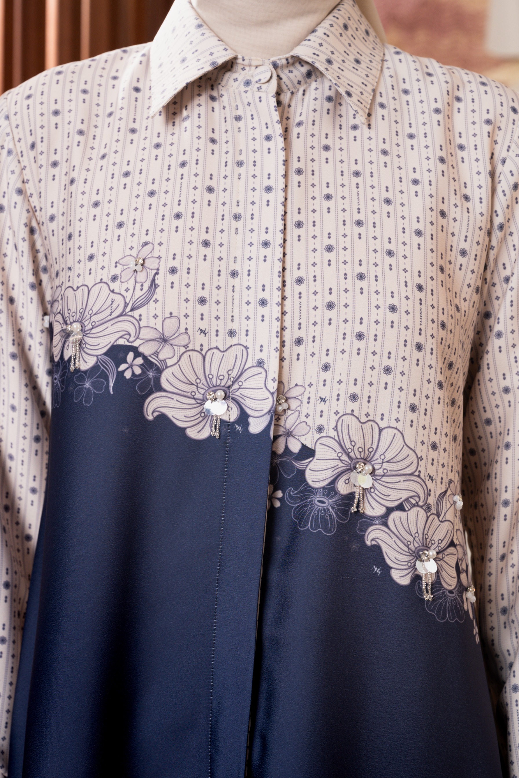 Allie Blouse In Ink Blue