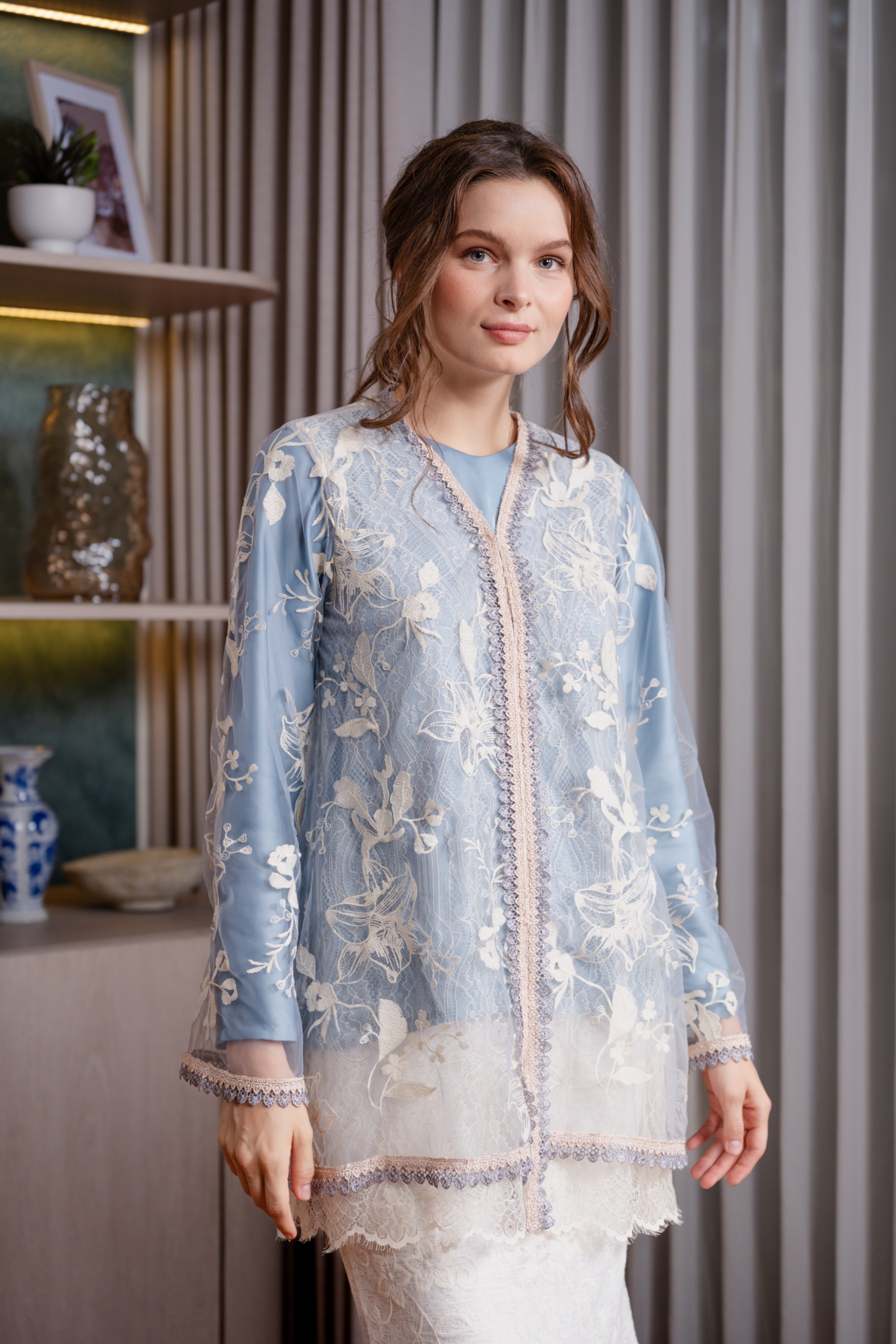 Elyse Set Outer in Sky Blue