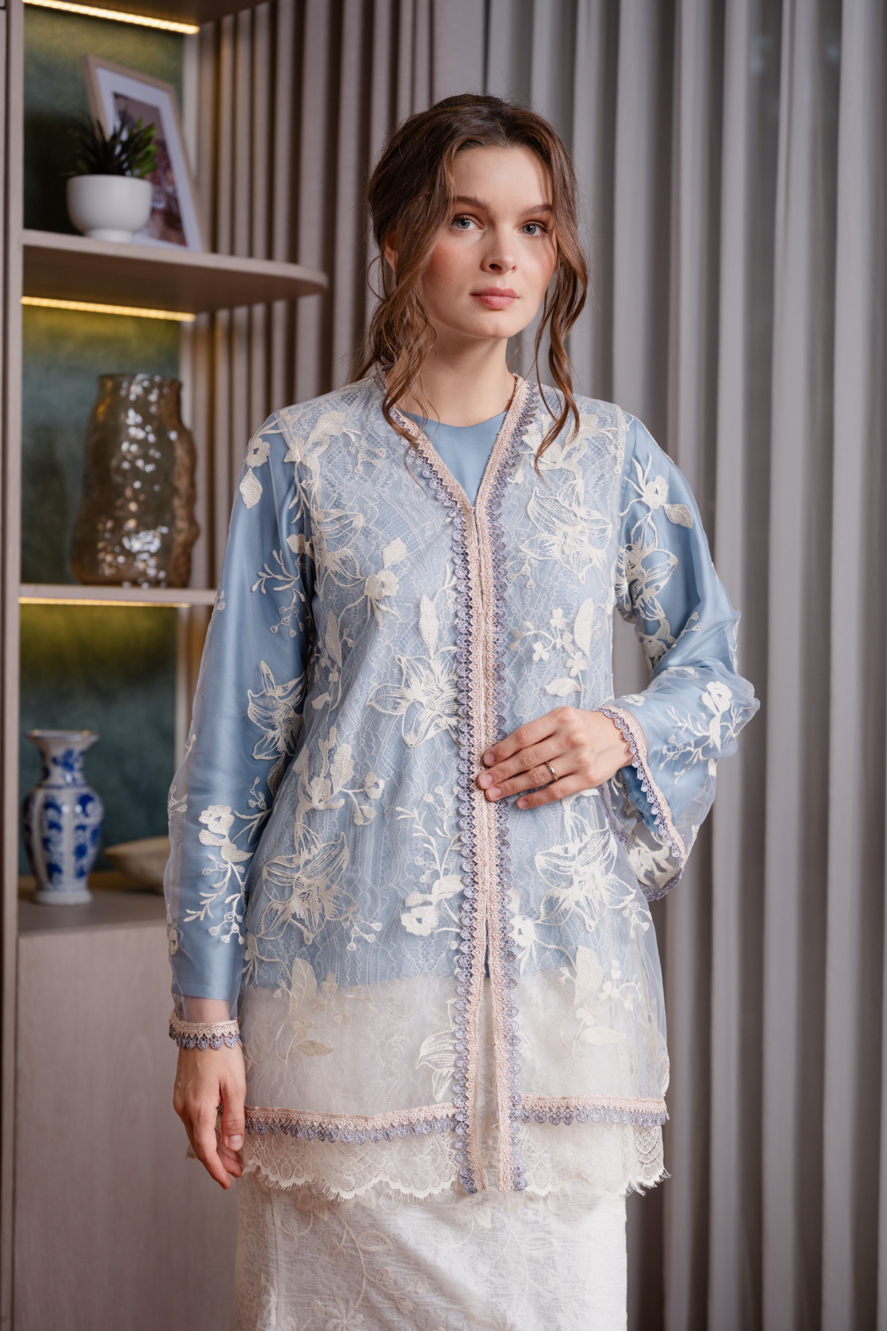 Elyse Set Outer in Sky Blue