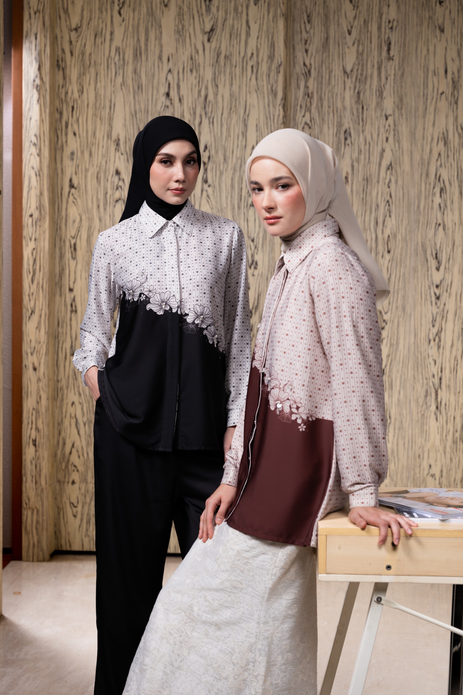 Allie Blouse in Black Coal