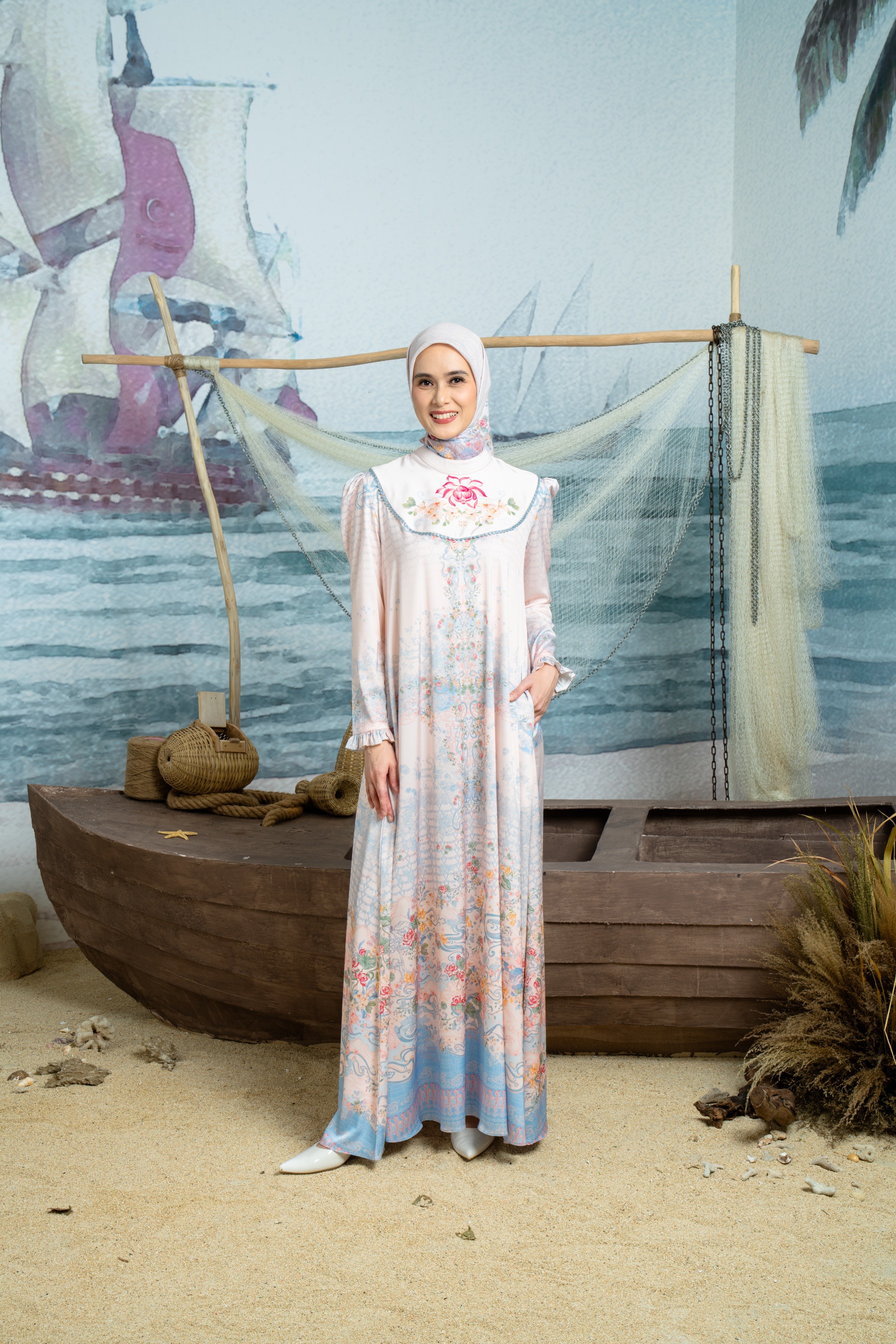 Keumala Dress in Ocean Sky