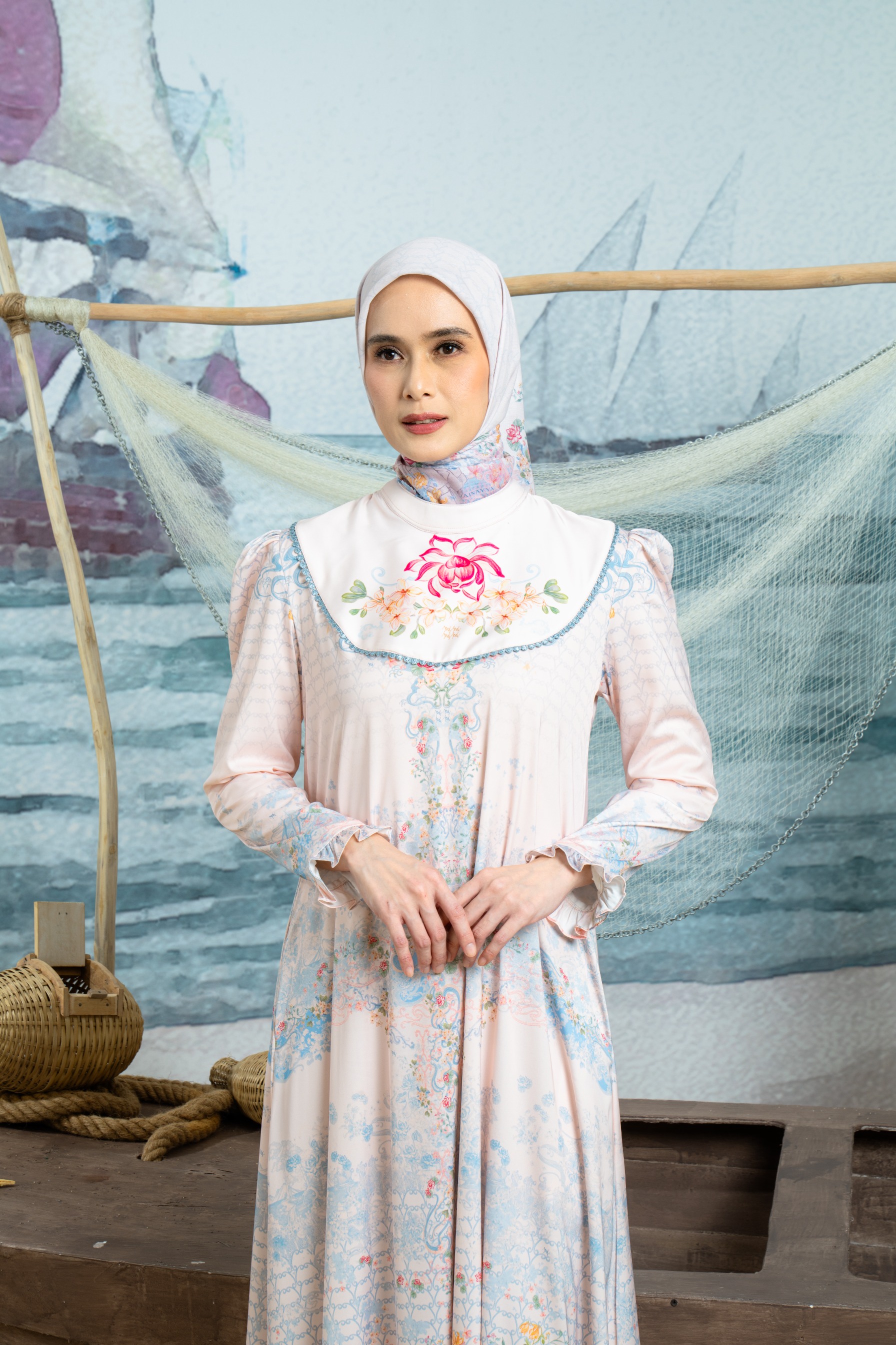 Keumala Dress in Ocean Sky