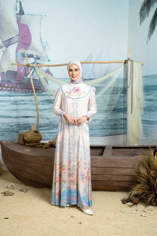 Image of Keumala Dress in Ocean Sky