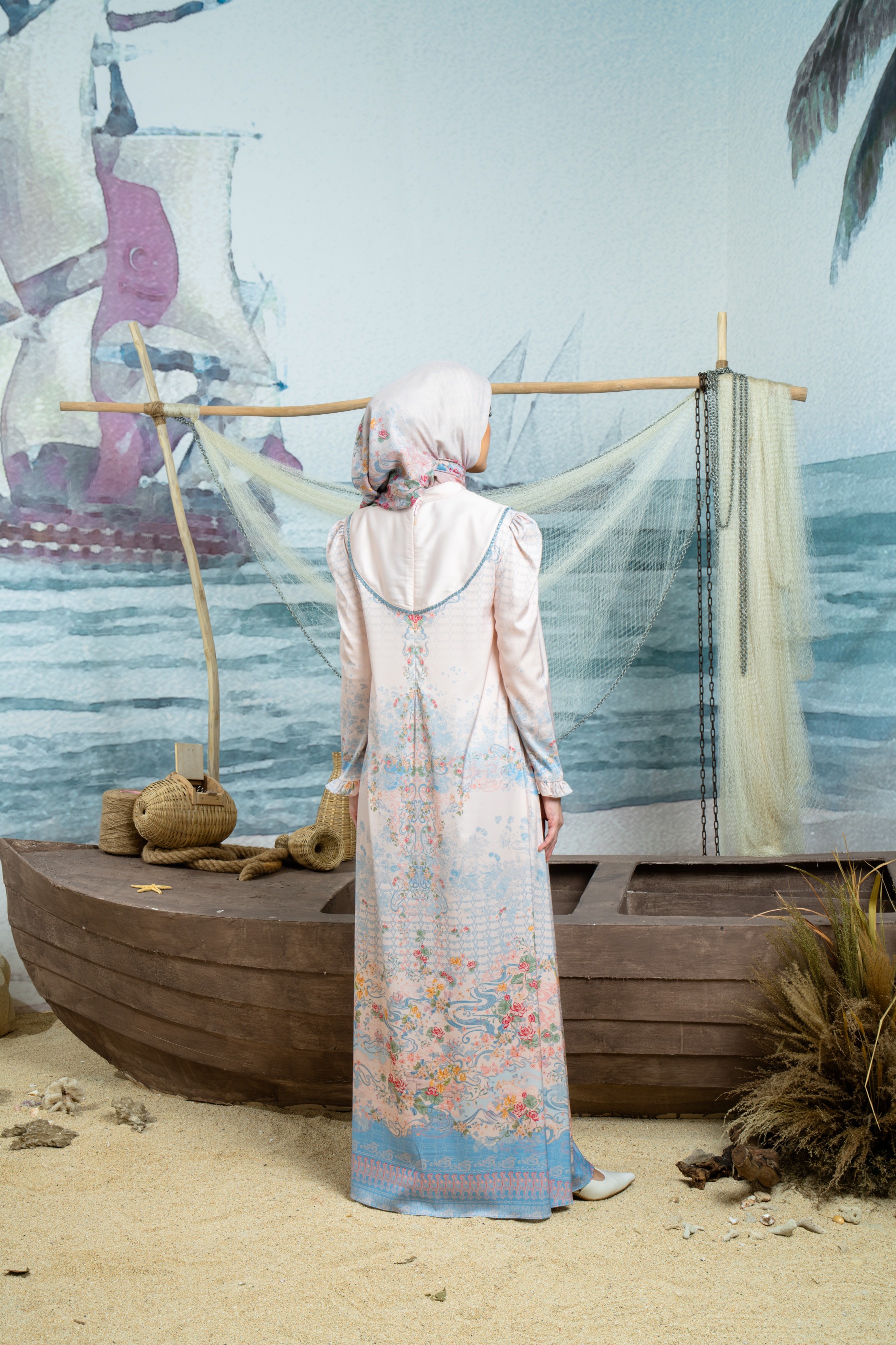 Keumala Dress in Ocean Sky