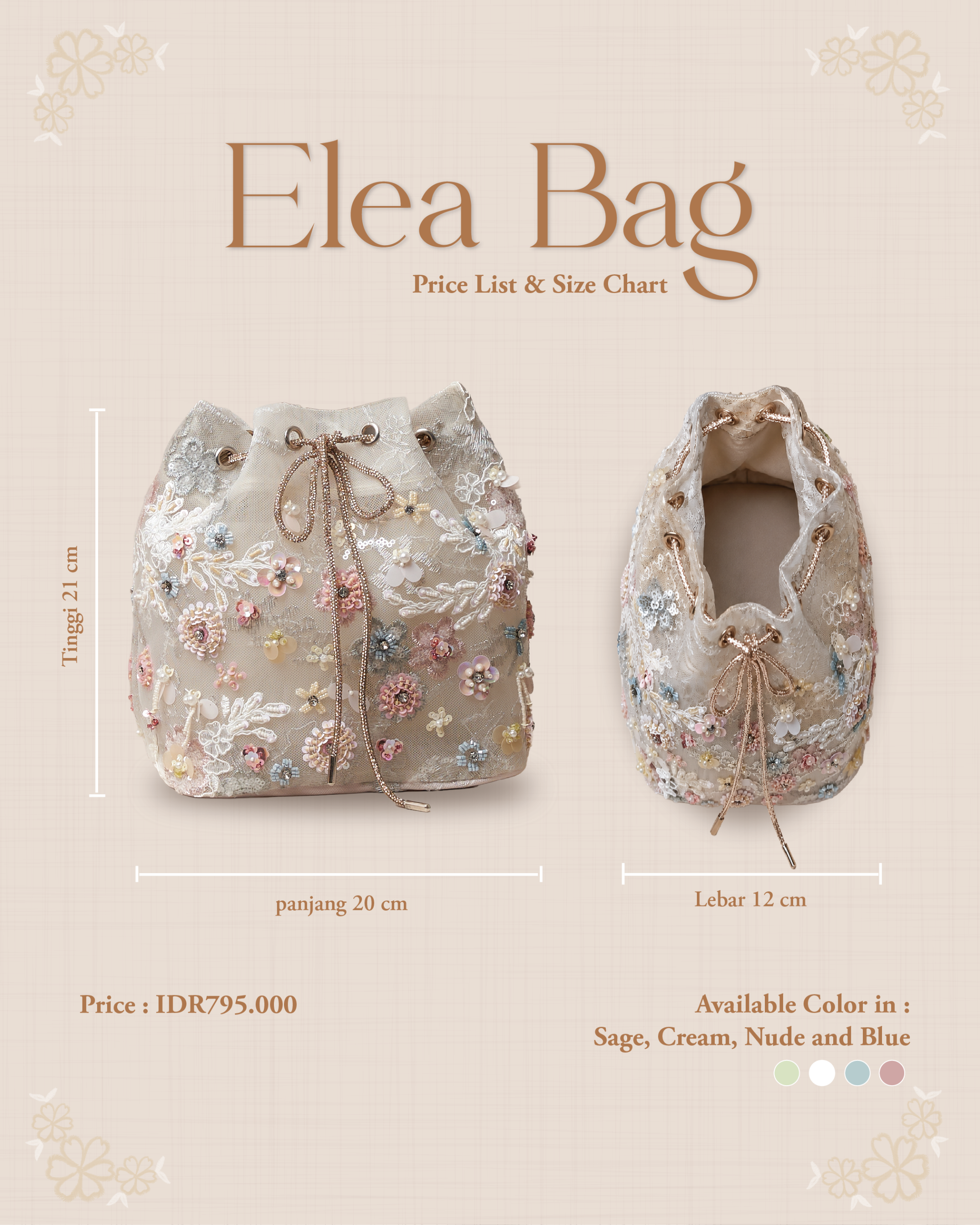 Elea Bag In Coastal Blue