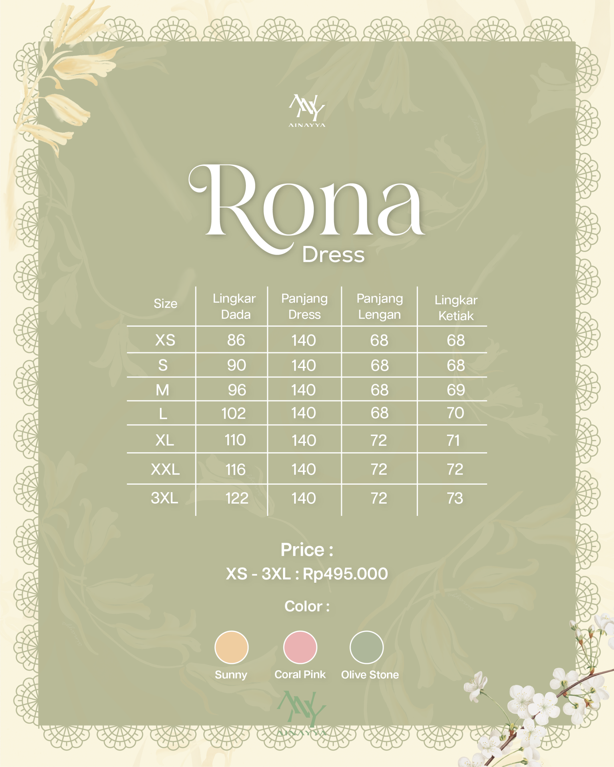 Rona Dress in Coral Pink