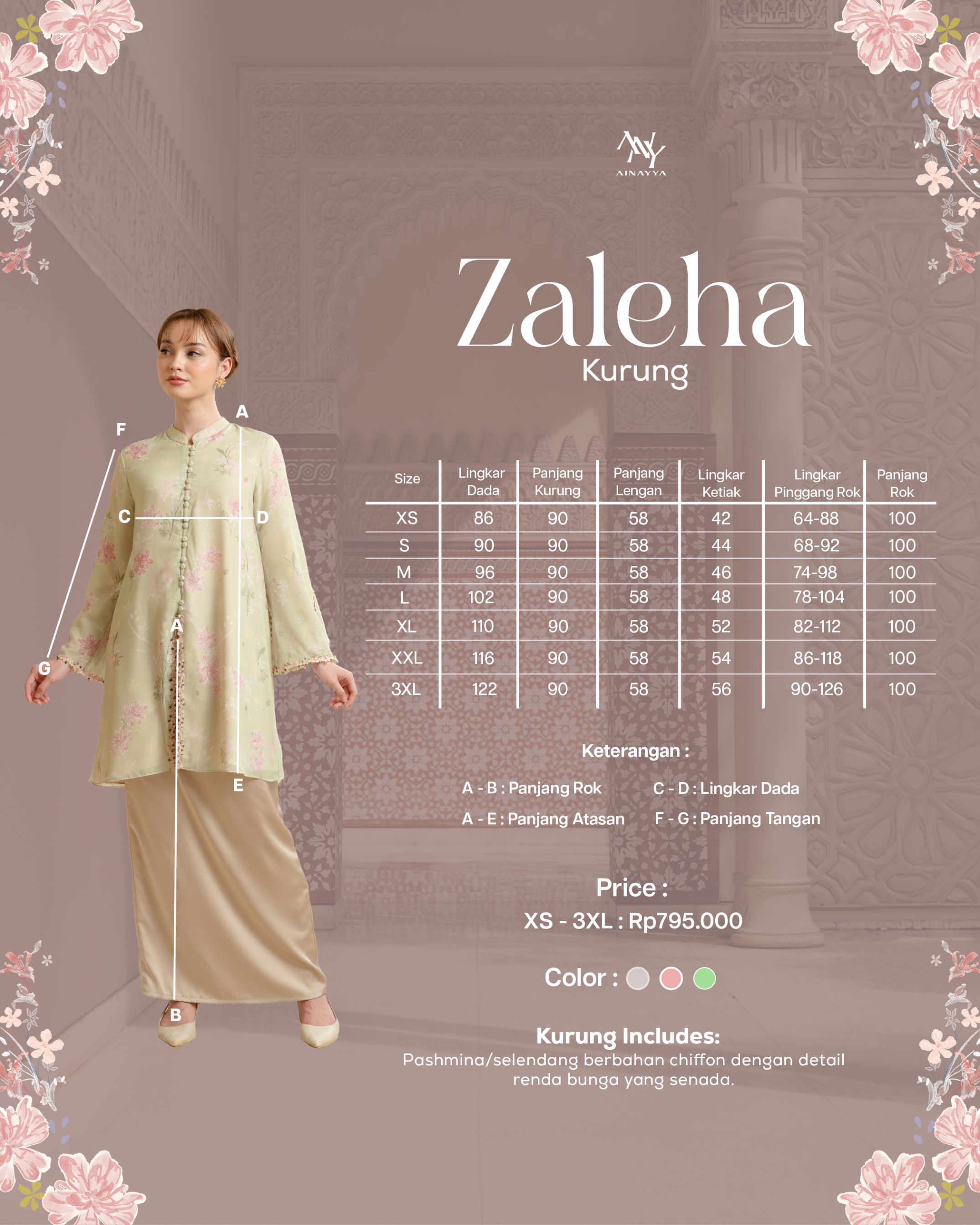 Zaleha Kurung in Lily