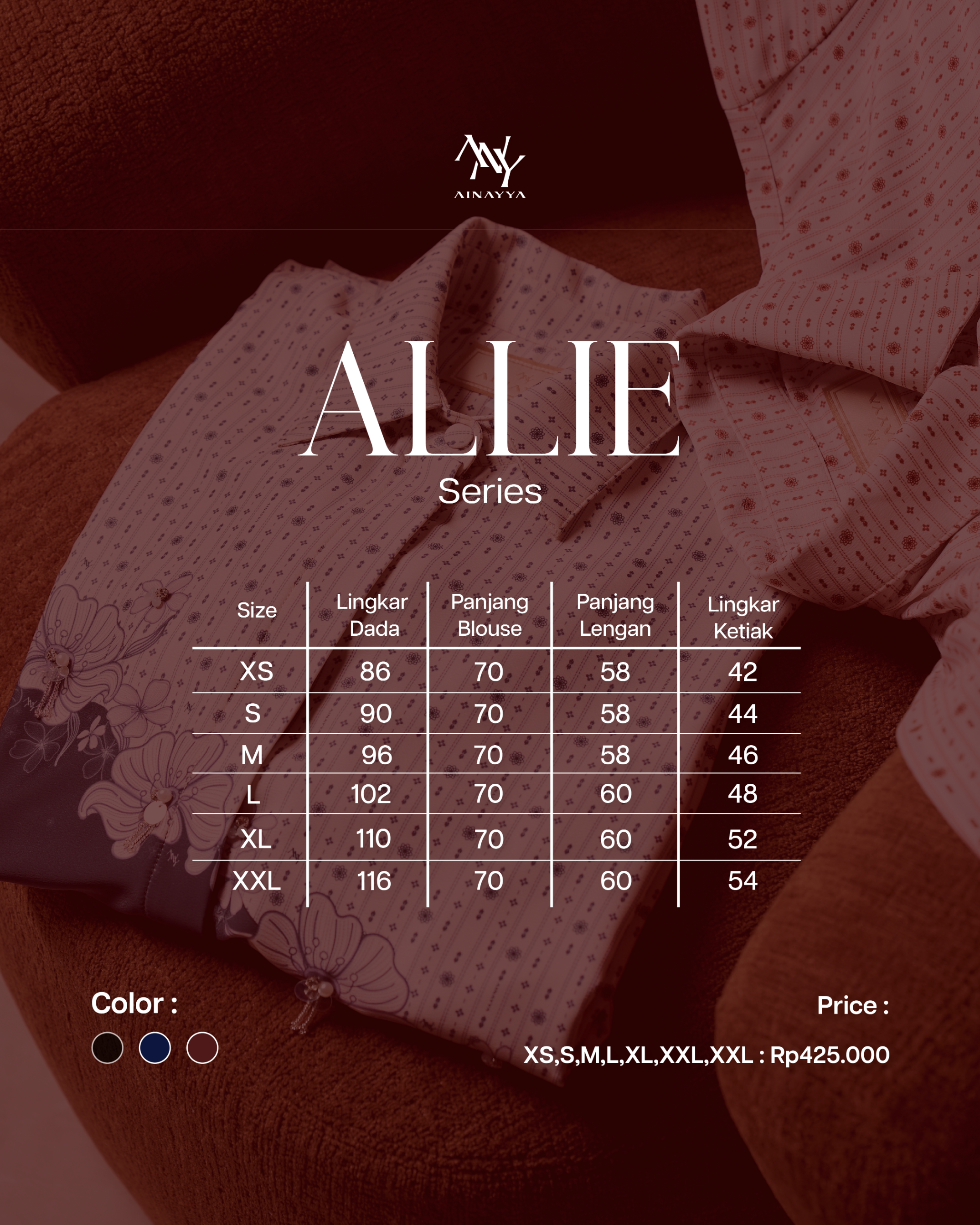 Allie Blouse In Ink Blue