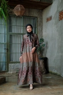 Gamila Dress in Antique Green