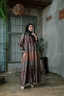 Gamila Dress in Antique Green