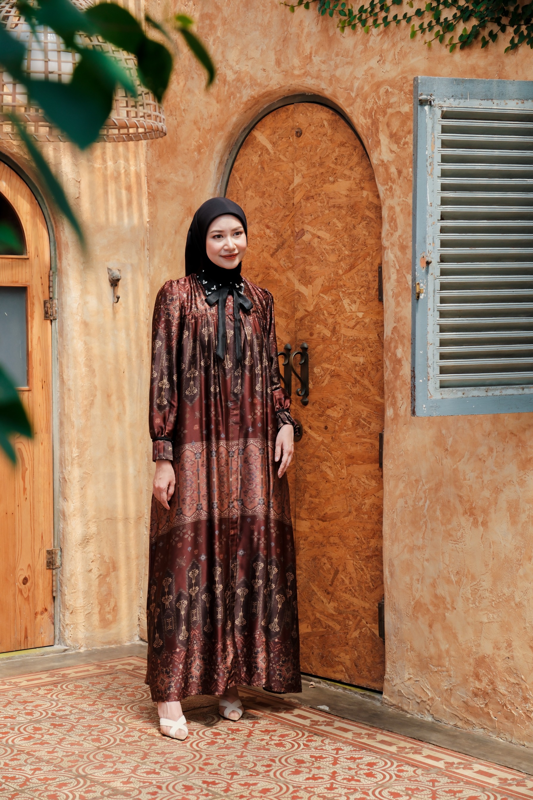 Gamila Dress in Brunette