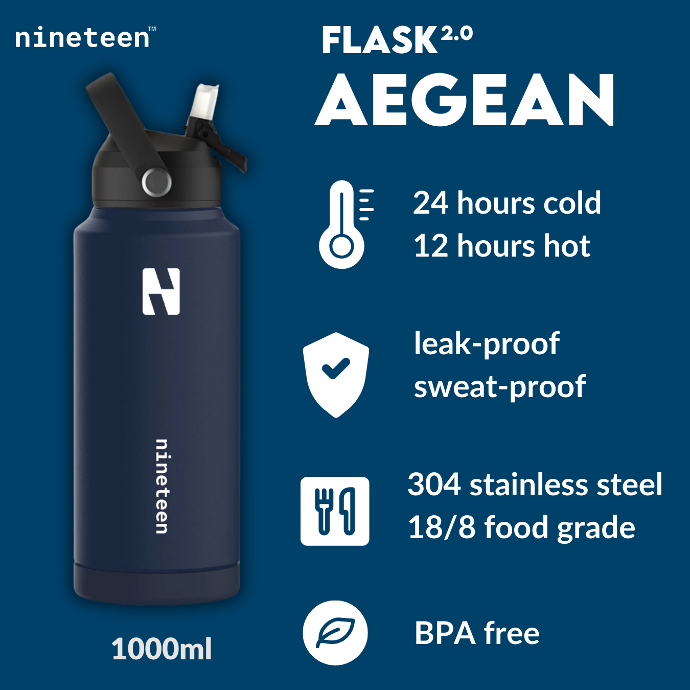 FLASK 1 liter - Aegean